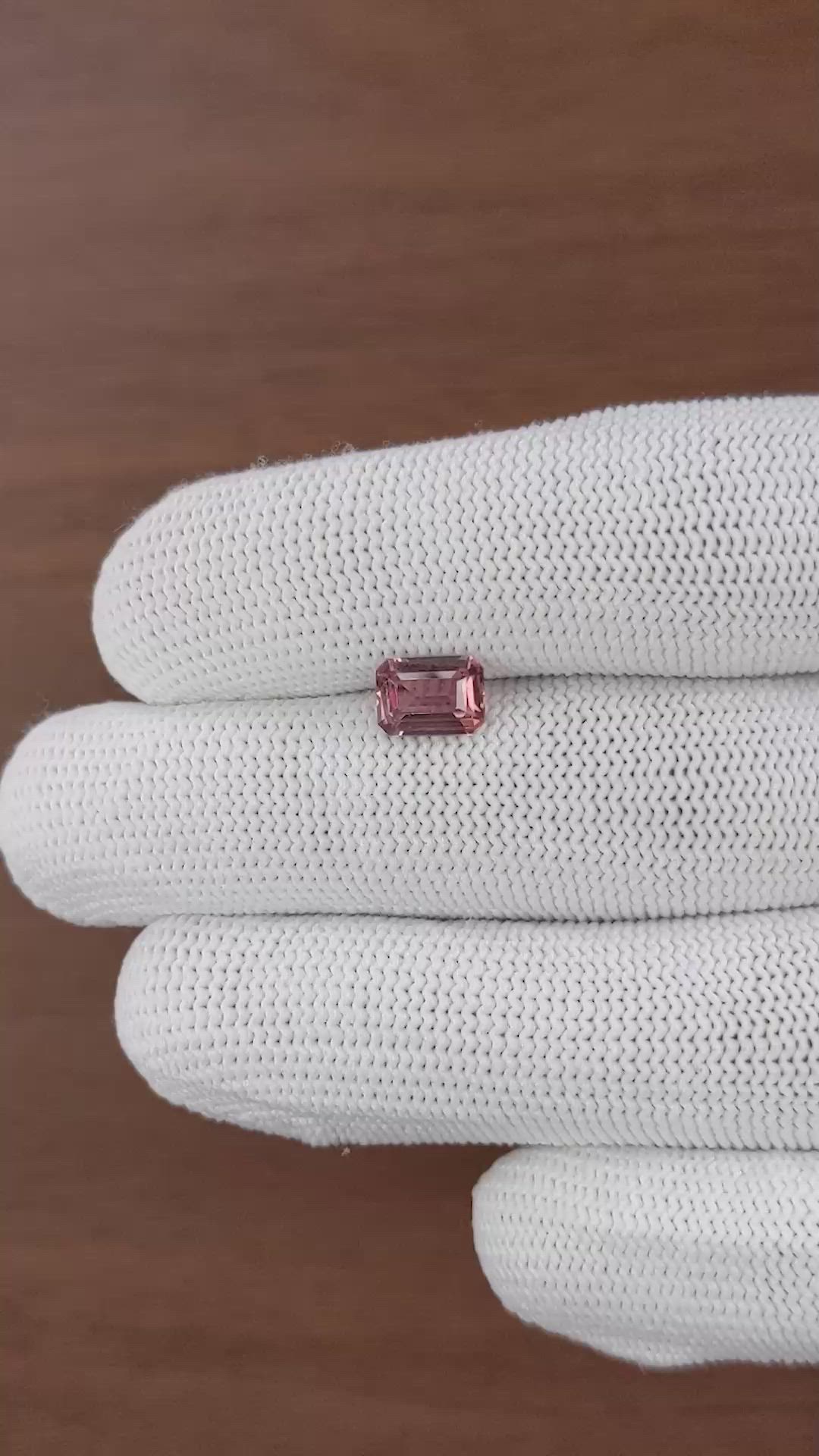 1.54 Ct. Padparadscha Sapphire from Madagascar Size Video