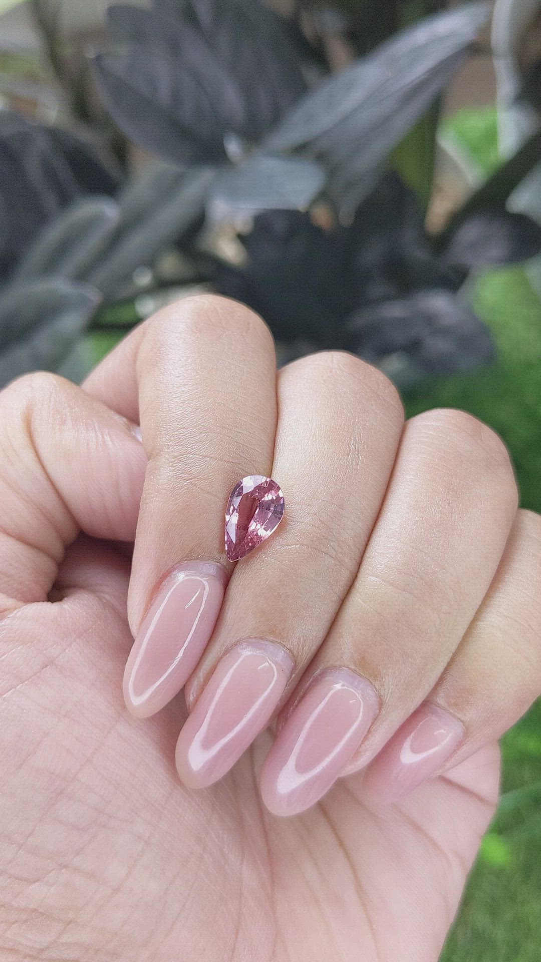 1.55 Ct. Padparadscha Sapphire from Madagascar Size Video