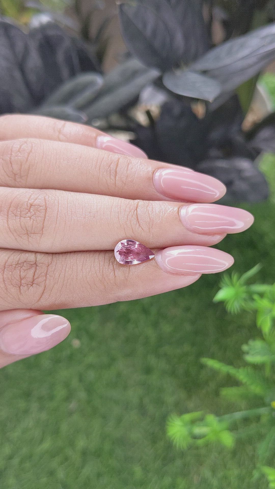 1.55 Ct. Padparadscha Sapphire from Madagascar Size Video