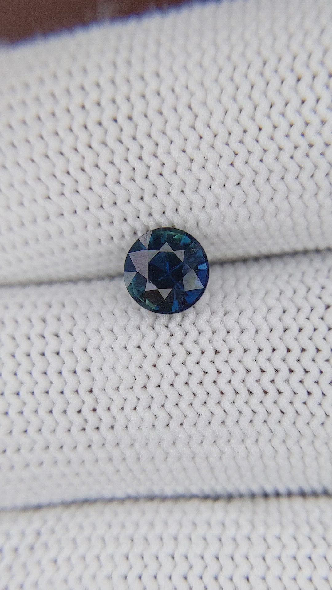 1.12 Ct. Greenish Blue Sapphire from Madagascar Size Video
