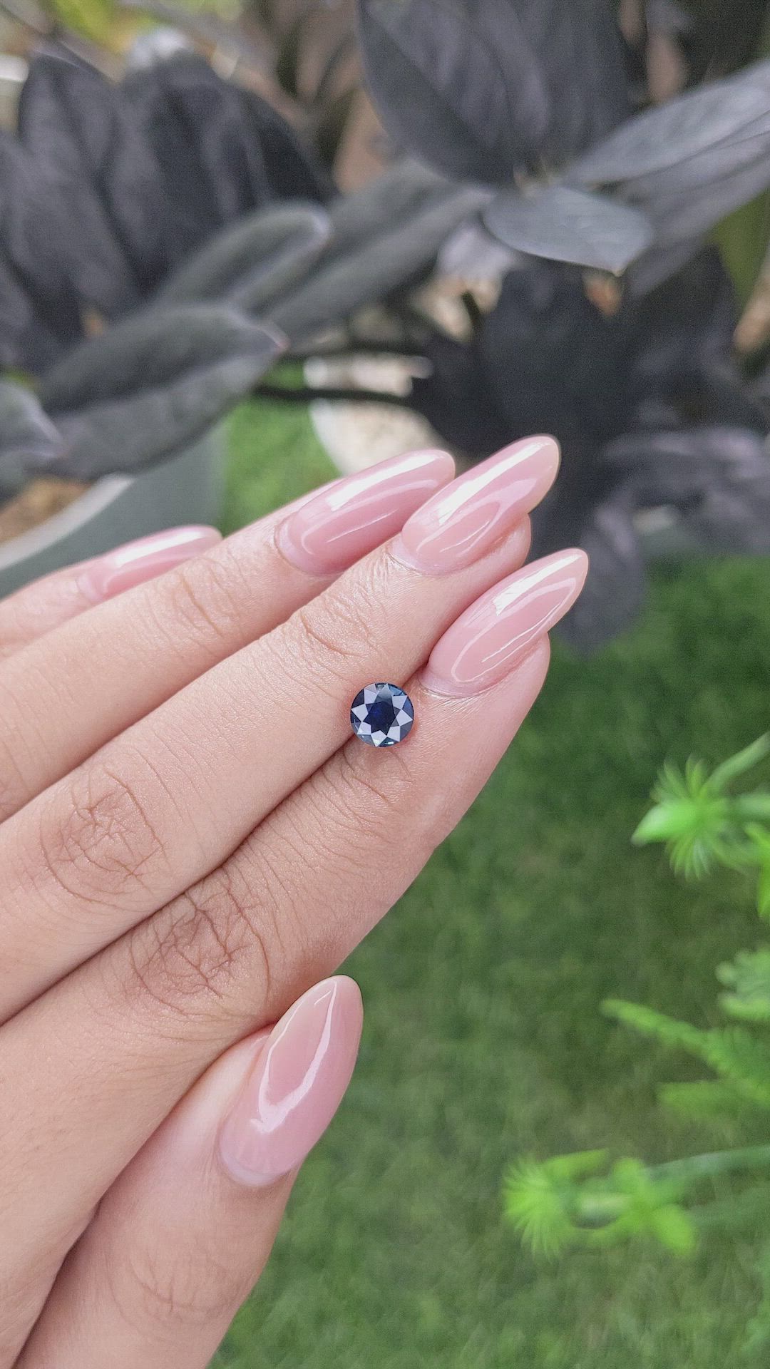 1.12 Ct. Greenish Blue Sapphire from Madagascar Size Video