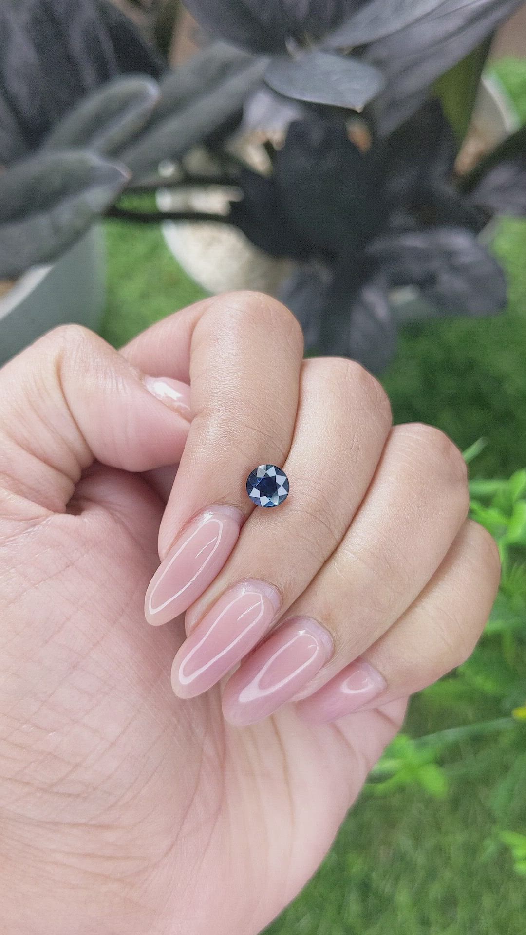 1.12 Ct. Greenish Blue Sapphire from Madagascar Size Video