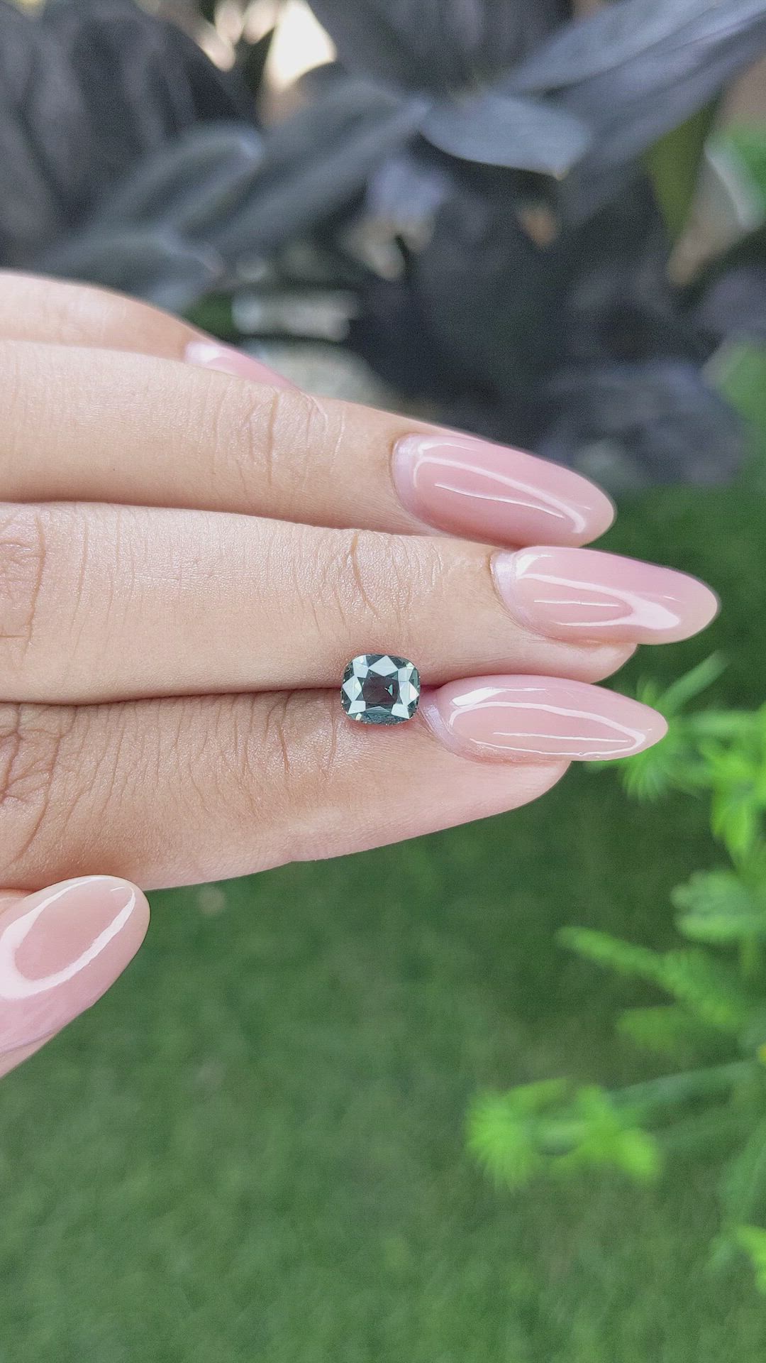 1.12 Ct. Bluish Green Sapphire from Tanzania Size Video