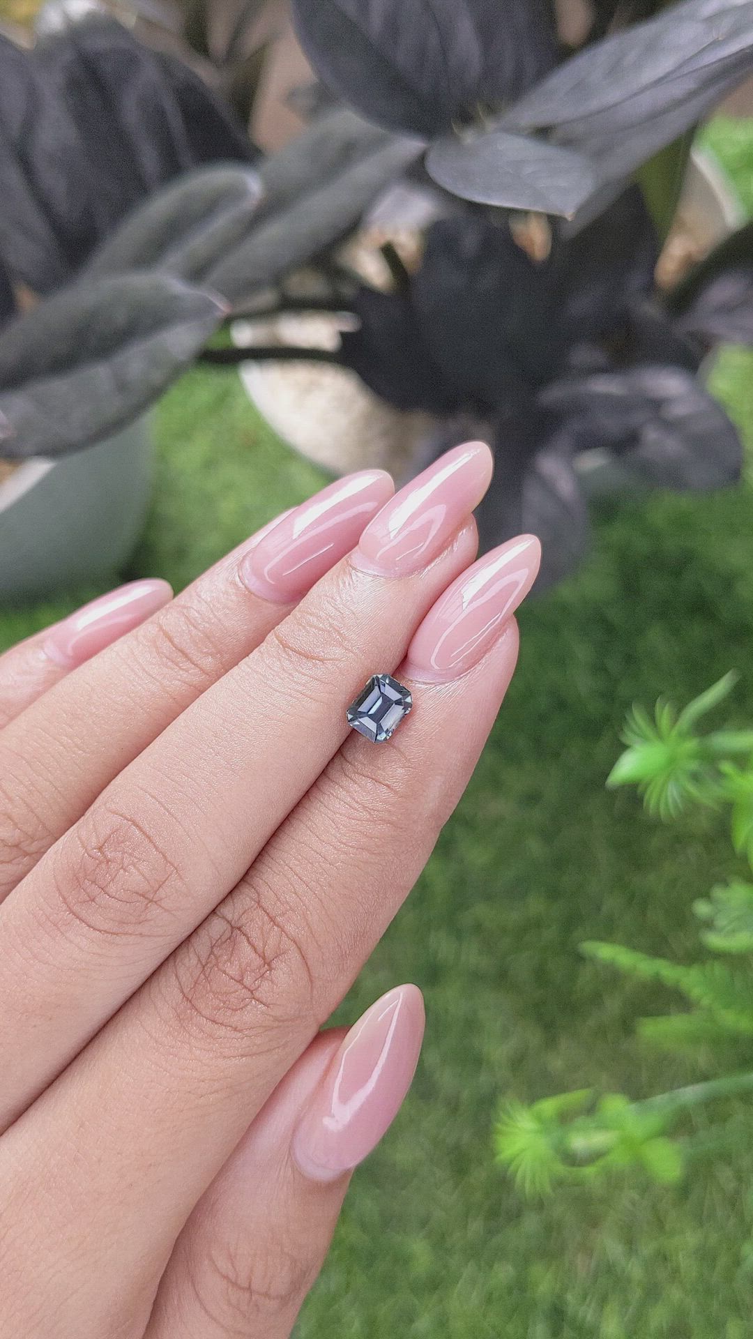 1.18 Ct. Greenish Blue Sapphire from Tanzania Size Video