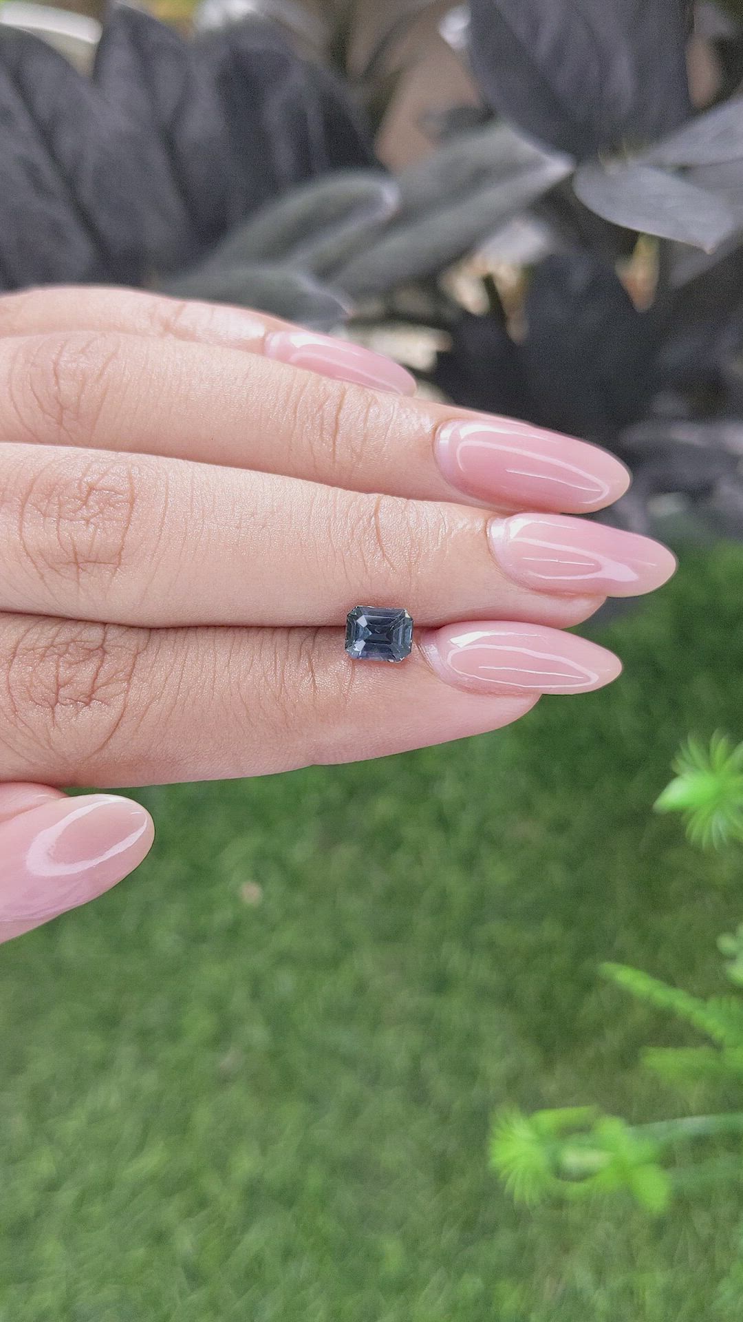 1.18 Ct. Greenish Blue Sapphire from Tanzania Size Video