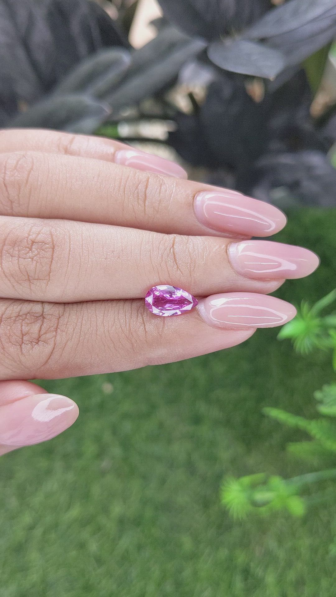 1.64 Ct. Pink Sapphire from Madagascar Size Video