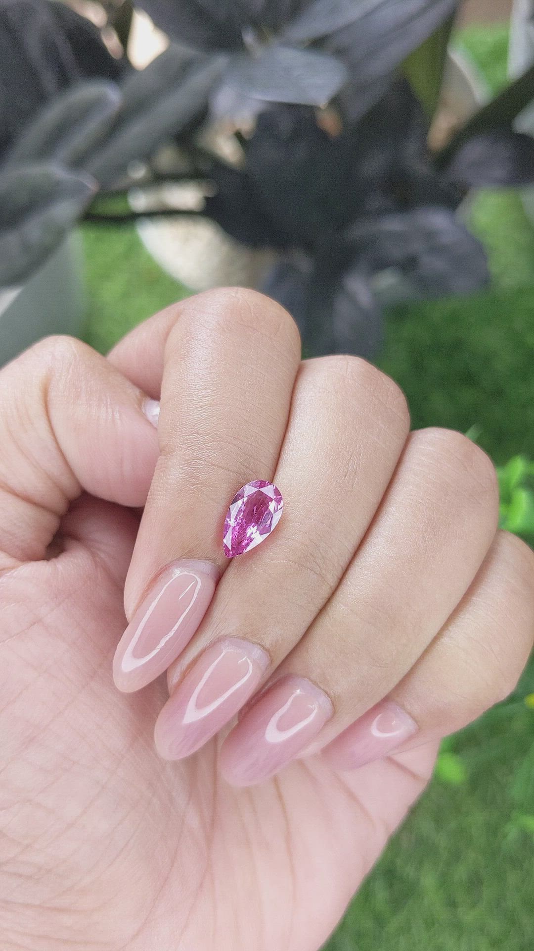 1.64 Ct. Pink Sapphire from Madagascar Size Video