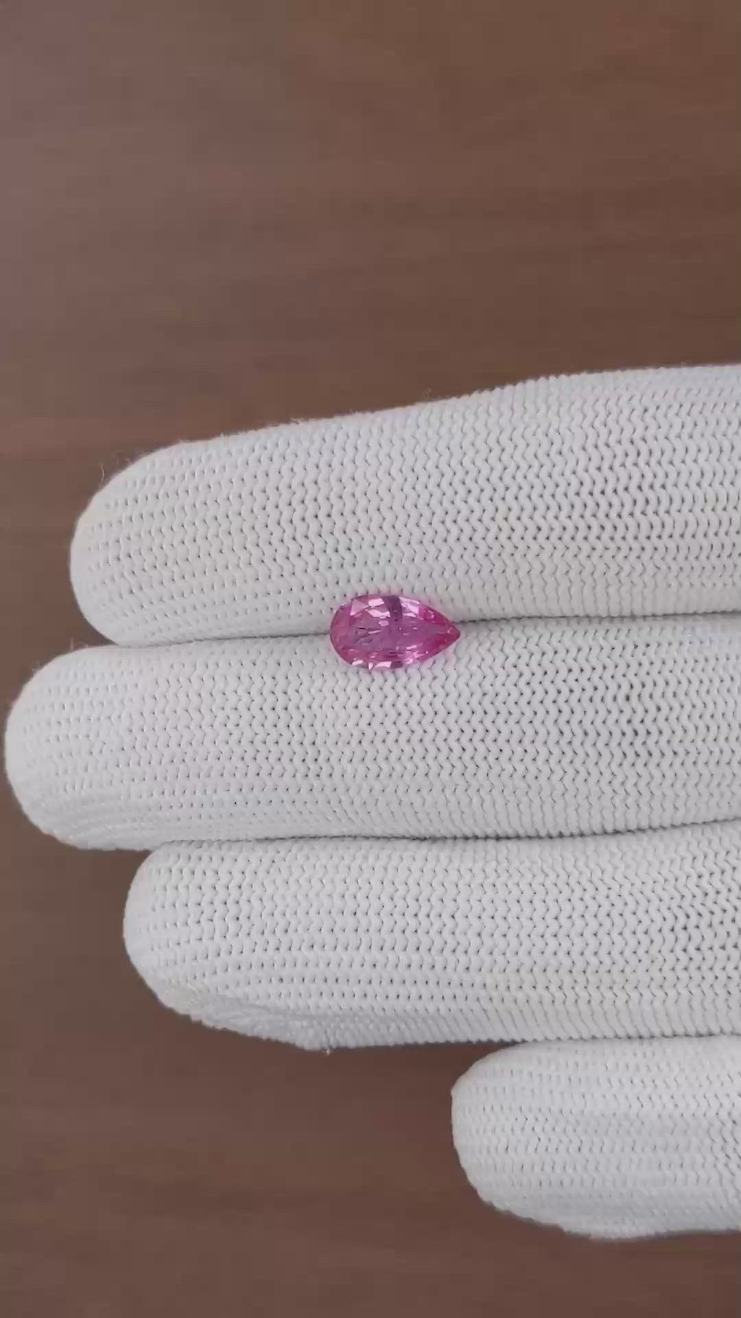 1.64 Ct. Pink Sapphire from Madagascar Size Video