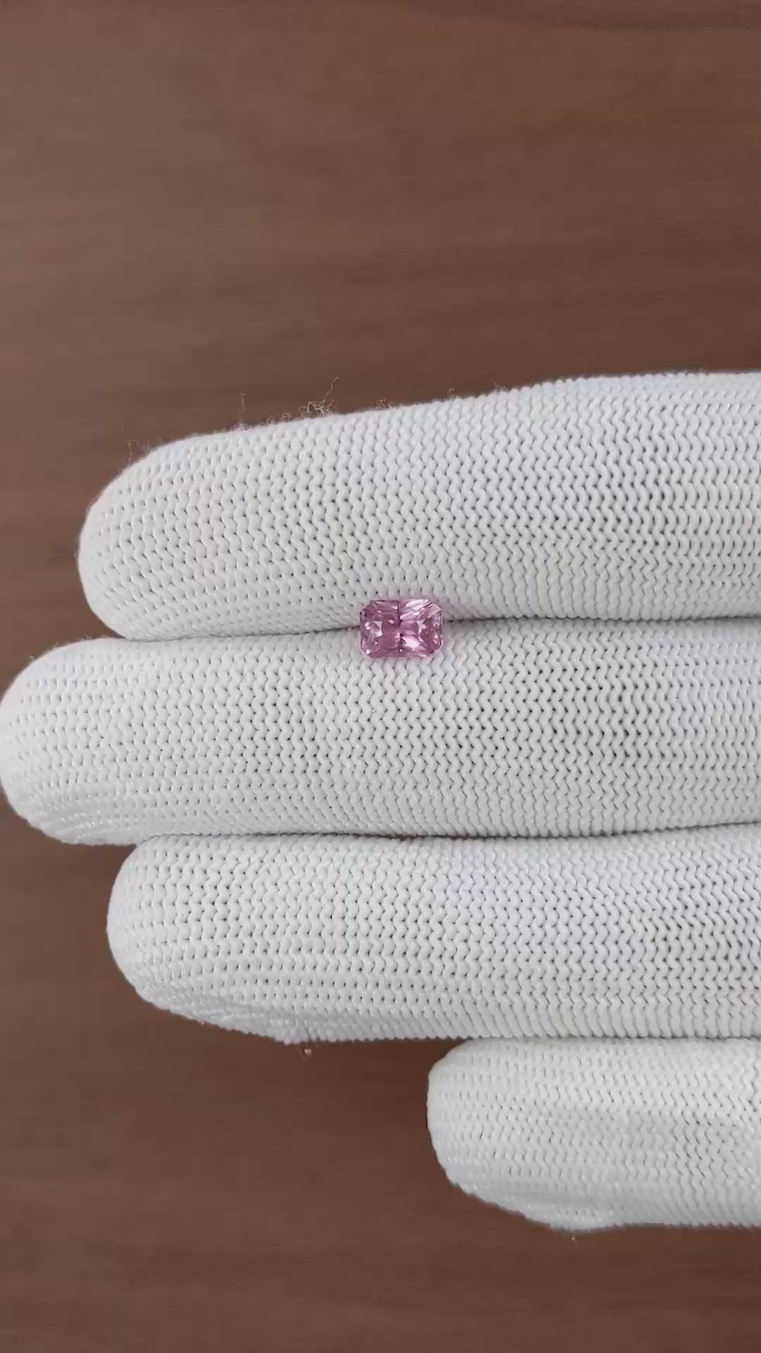 1.06 Ct. Padparadscha Sapphire from Madagascar Size Video