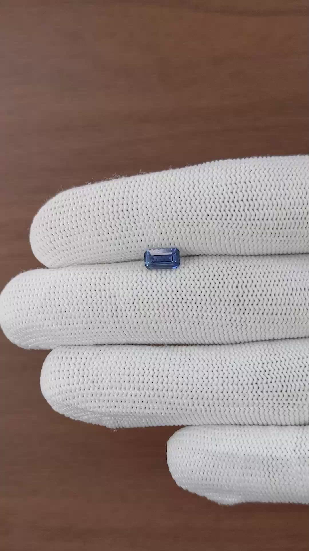 1.01 Ct. Blue Sapphire from Madagascar Size Video