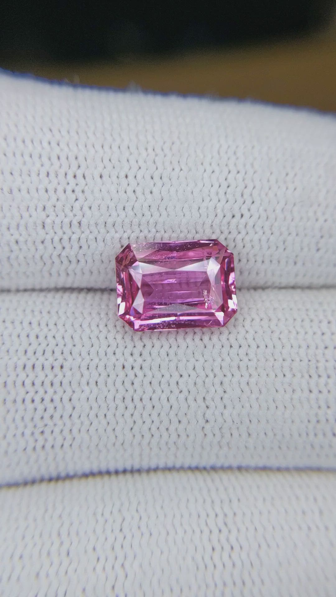 4.01 Ct. Purplish Pink Sapphire from Madagascar Size Video
