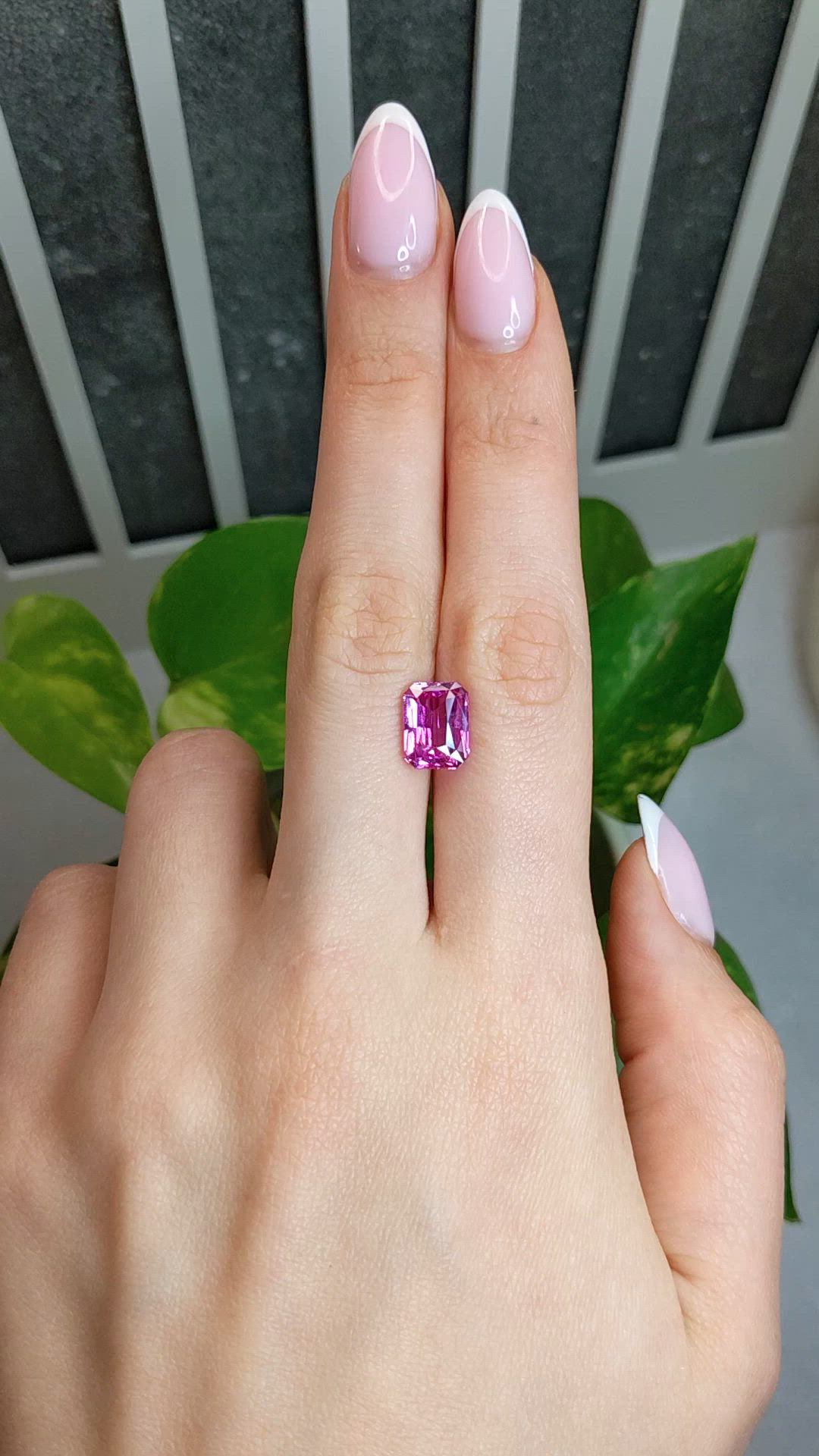4.01 Ct. Purplish Pink Sapphire from Madagascar Size Video