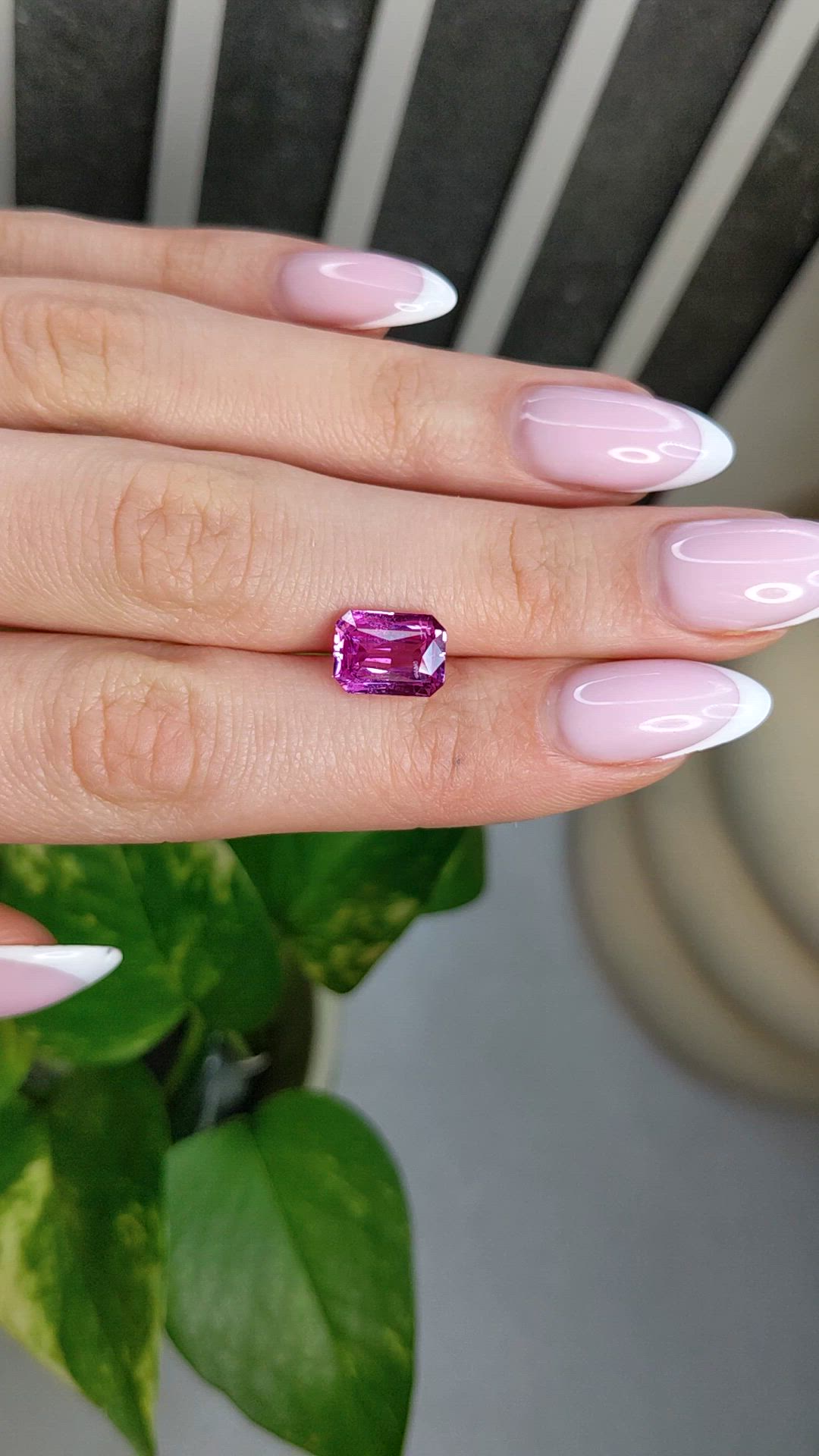 4.01 Ct. Purplish Pink Sapphire from Madagascar Size Video