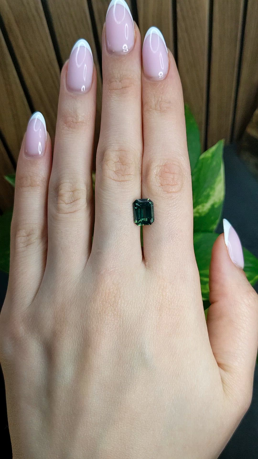 3.77 Ct. Green Sapphire from Madagascar Size Video