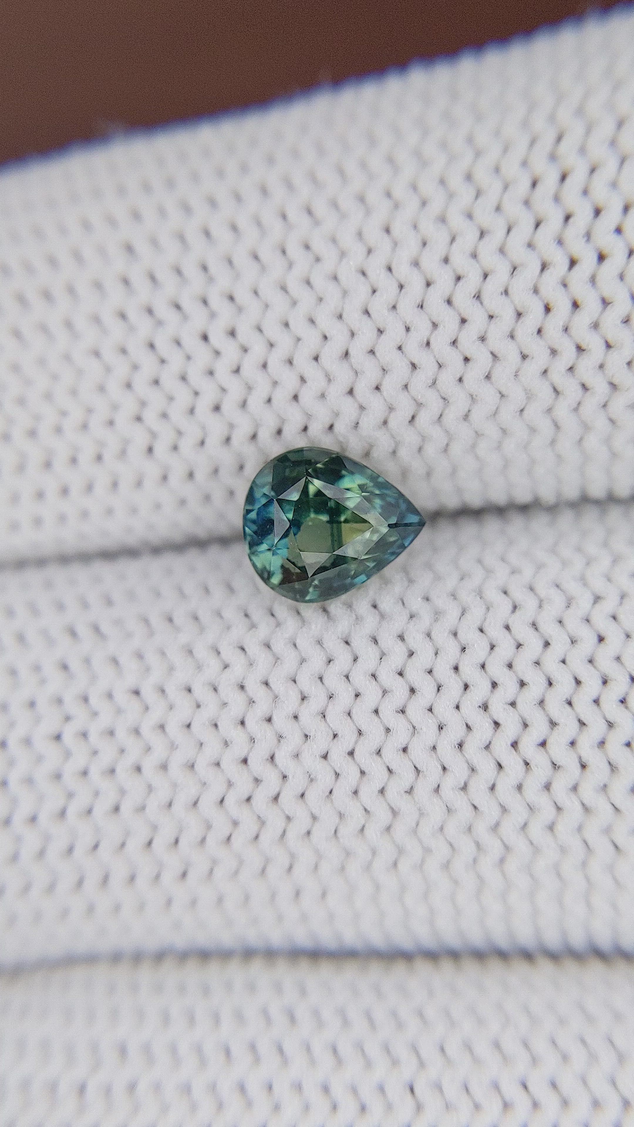 1.35 Ct. Bluish Green Sapphire from Africa Size Video