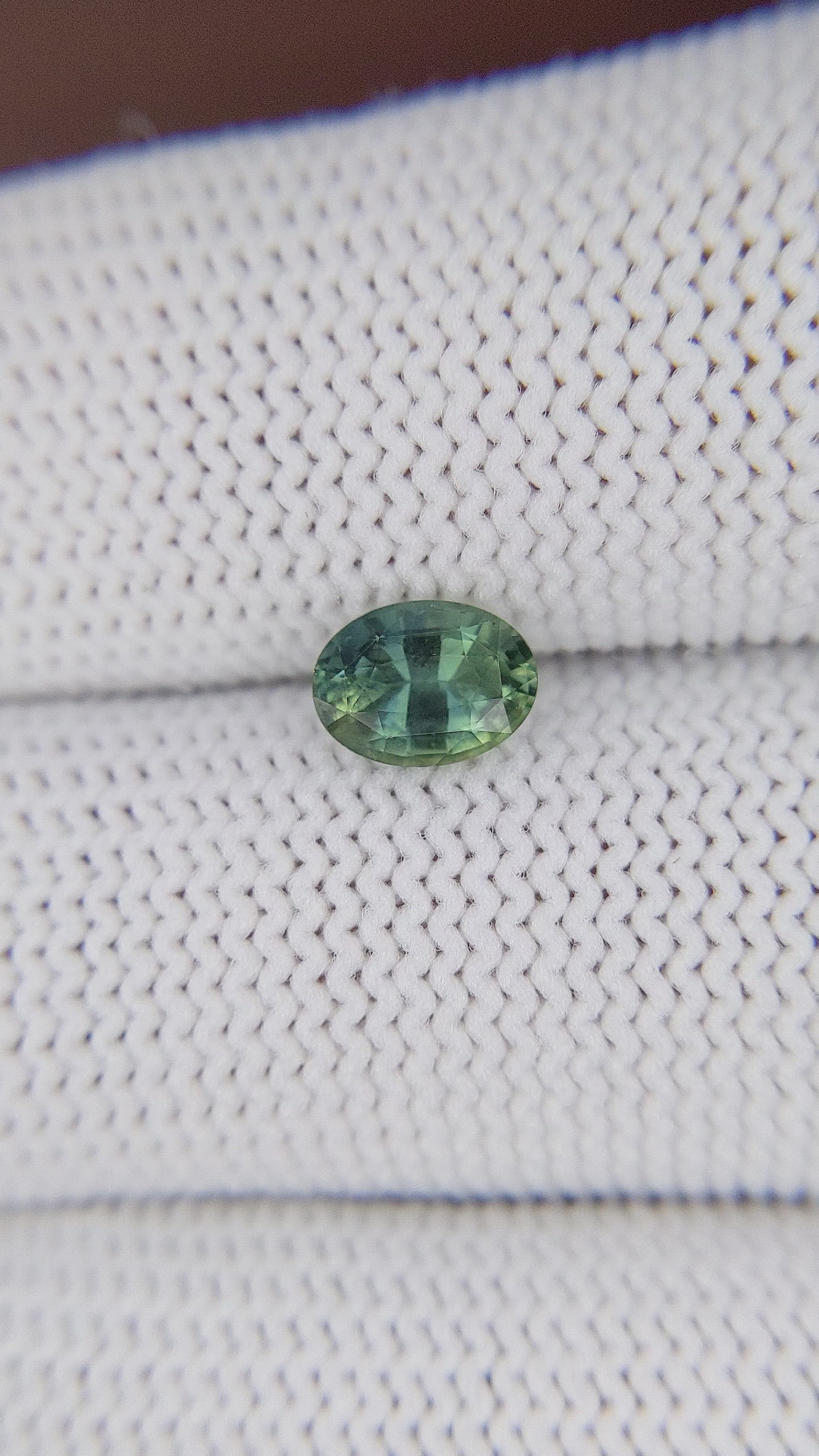 1.04 Ct. Bluish Green Sapphire from Africa Size Video
