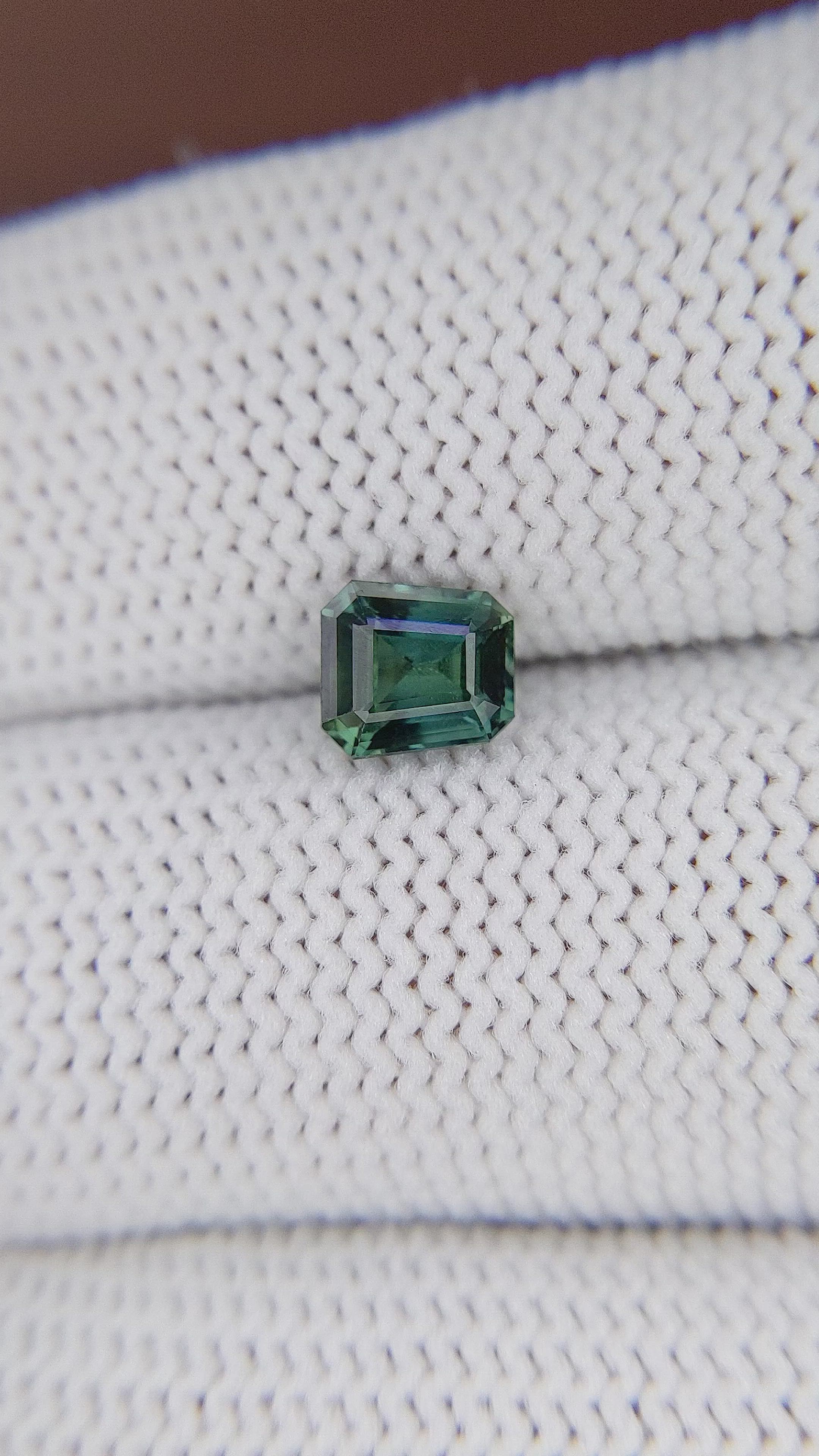 1.10 Ct. Bluish Green Sapphire from Africa Size Video