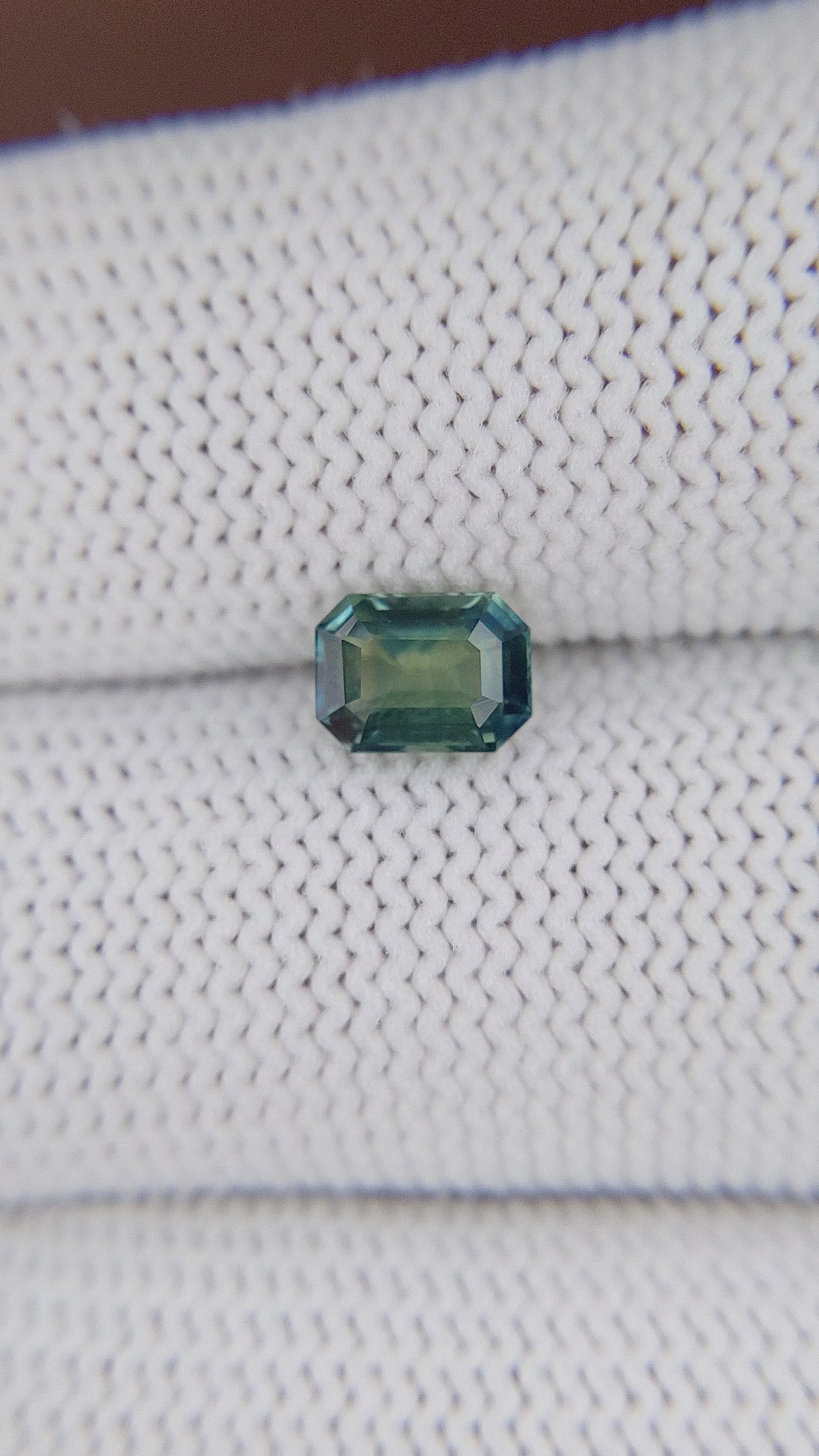 1.17 Ct. Greenish Blue Sapphire from Africa Size Video