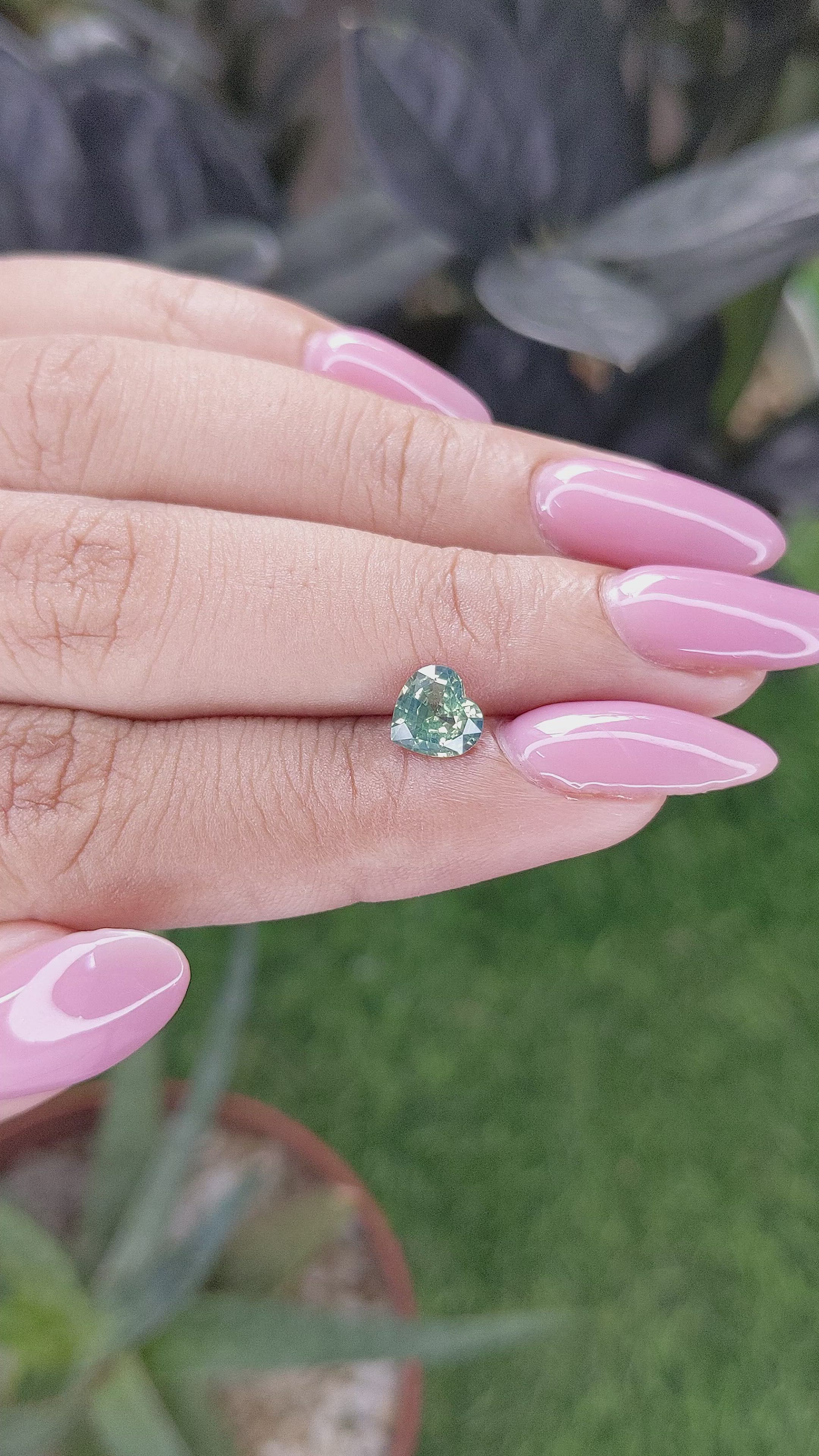 1.05 Ct. Yellowish Green Sapphire from Africa Size Video