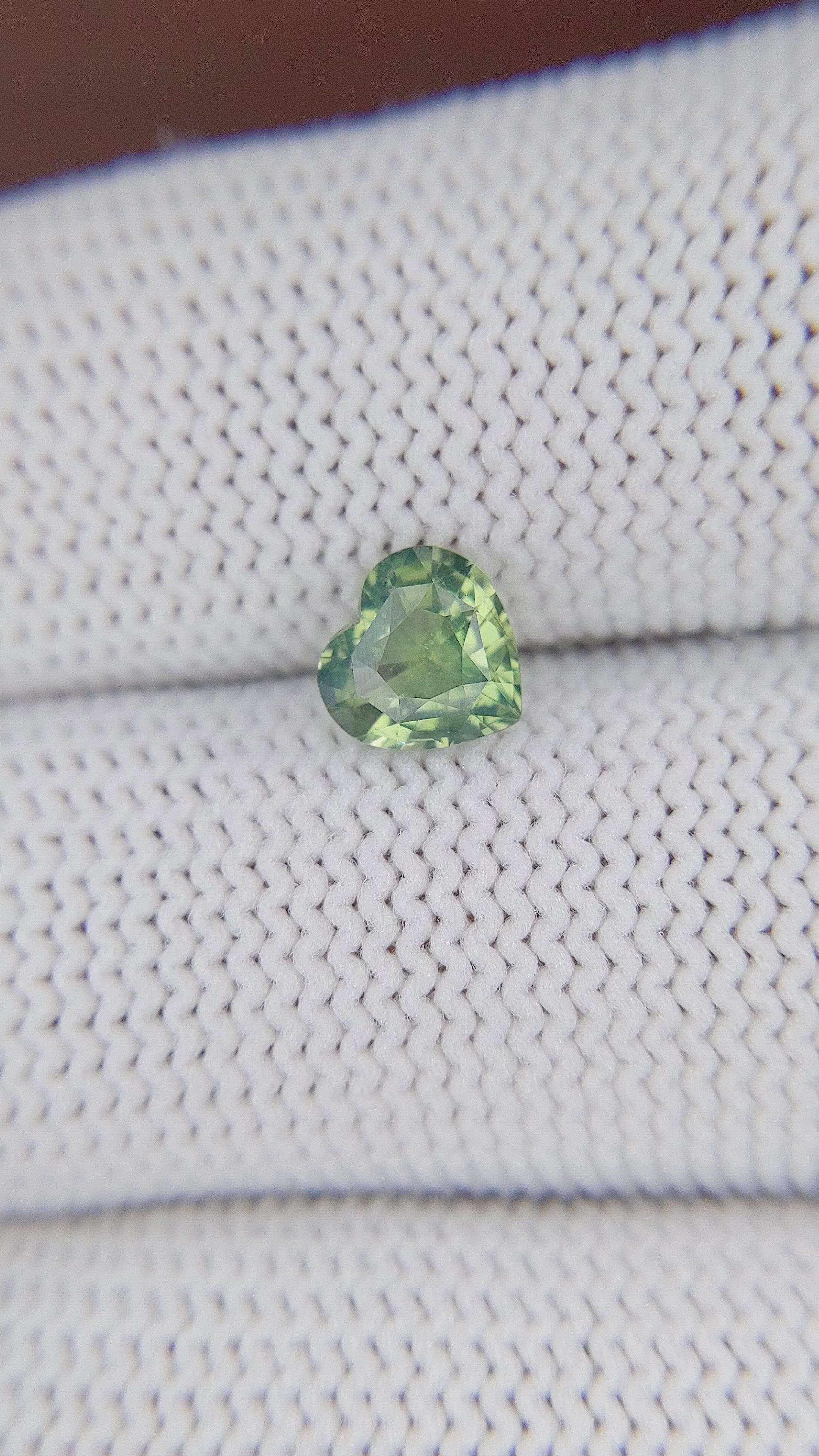 1.05 Ct. Yellowish Green Sapphire from Africa Size Video
