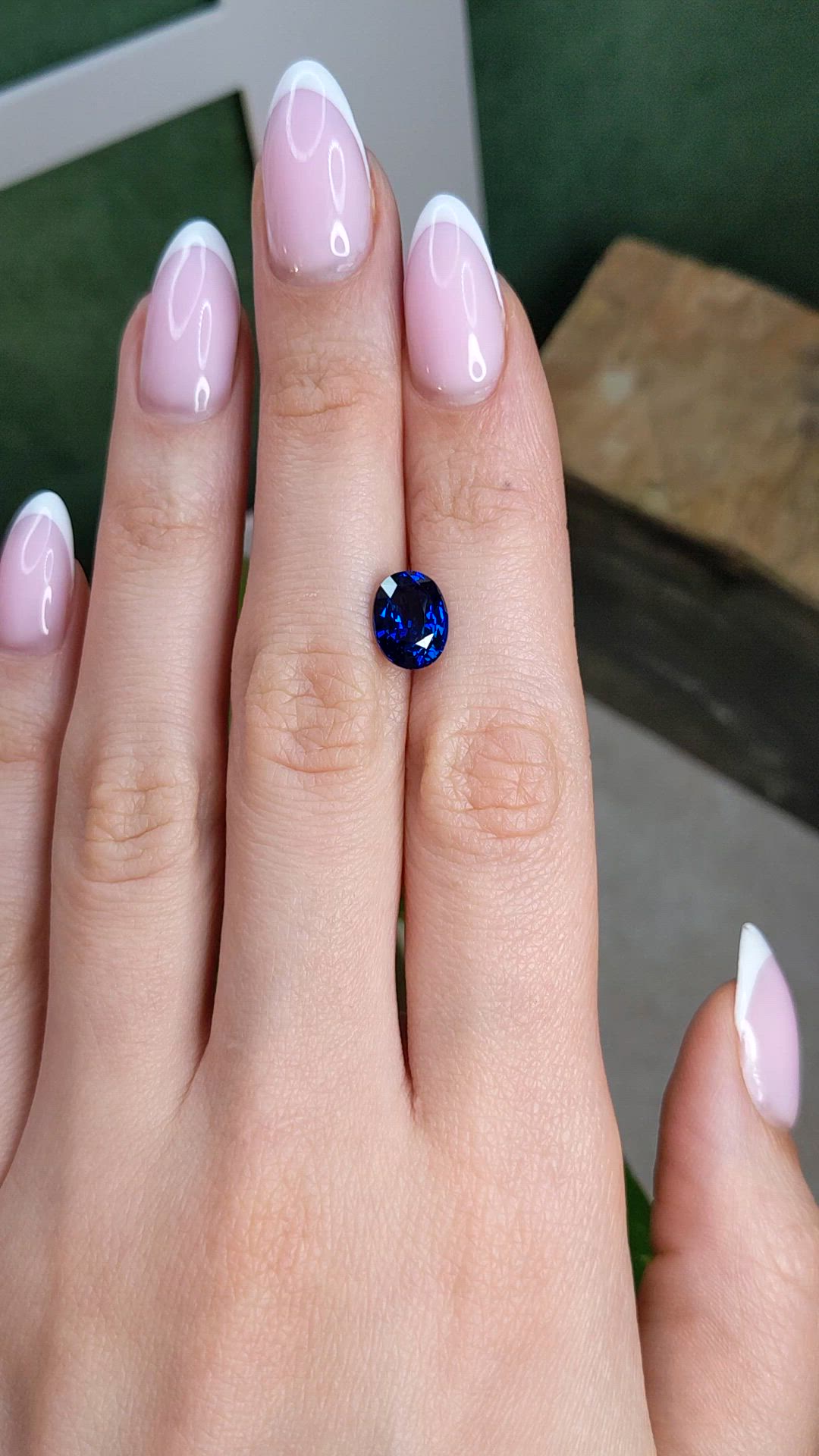 3.04 Ct. Blue Sapphire from Ceylon (Sri Lanka) Size Video