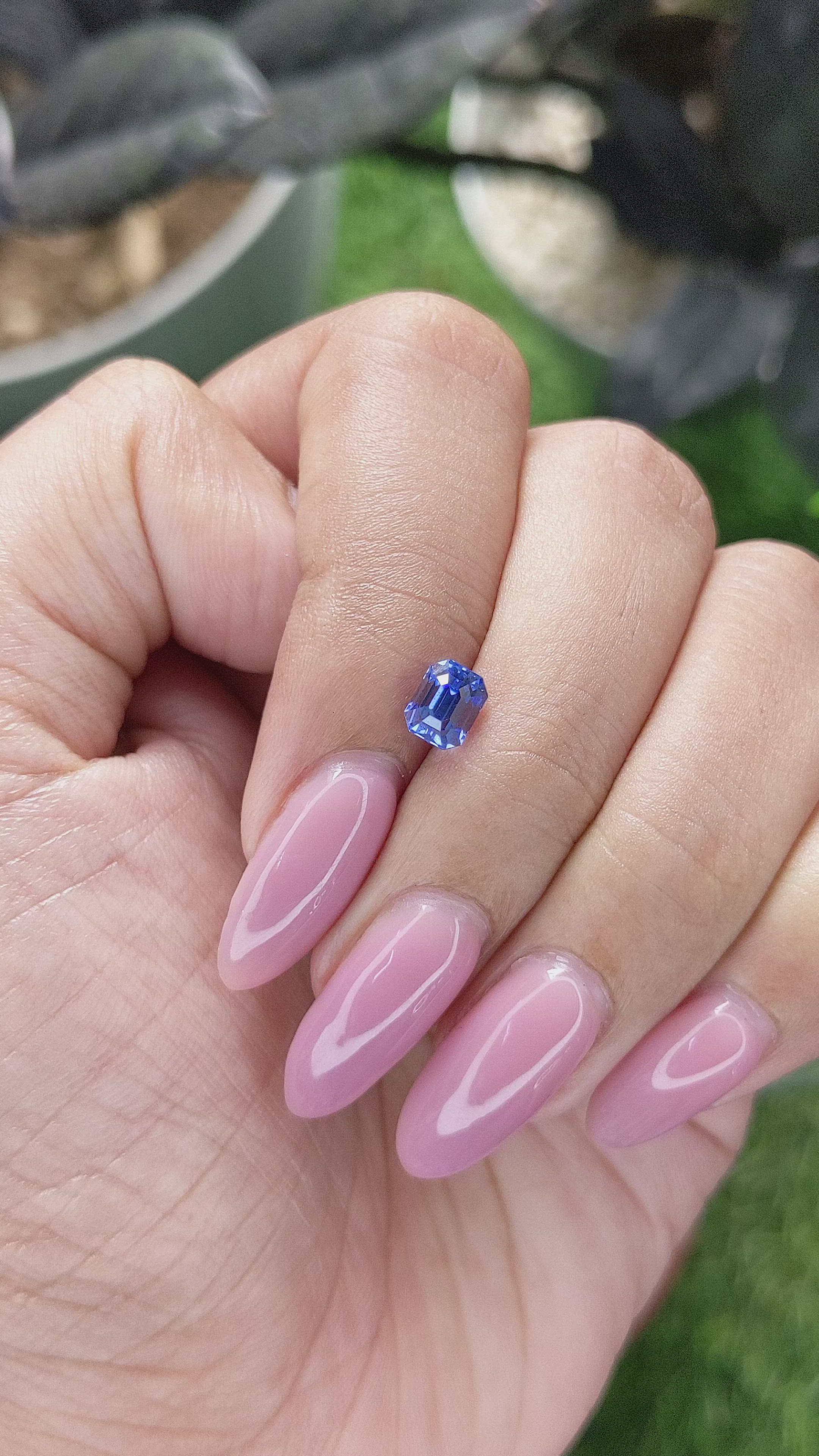 1.10 Ct. Blue Sapphire from Tanzania Size Video