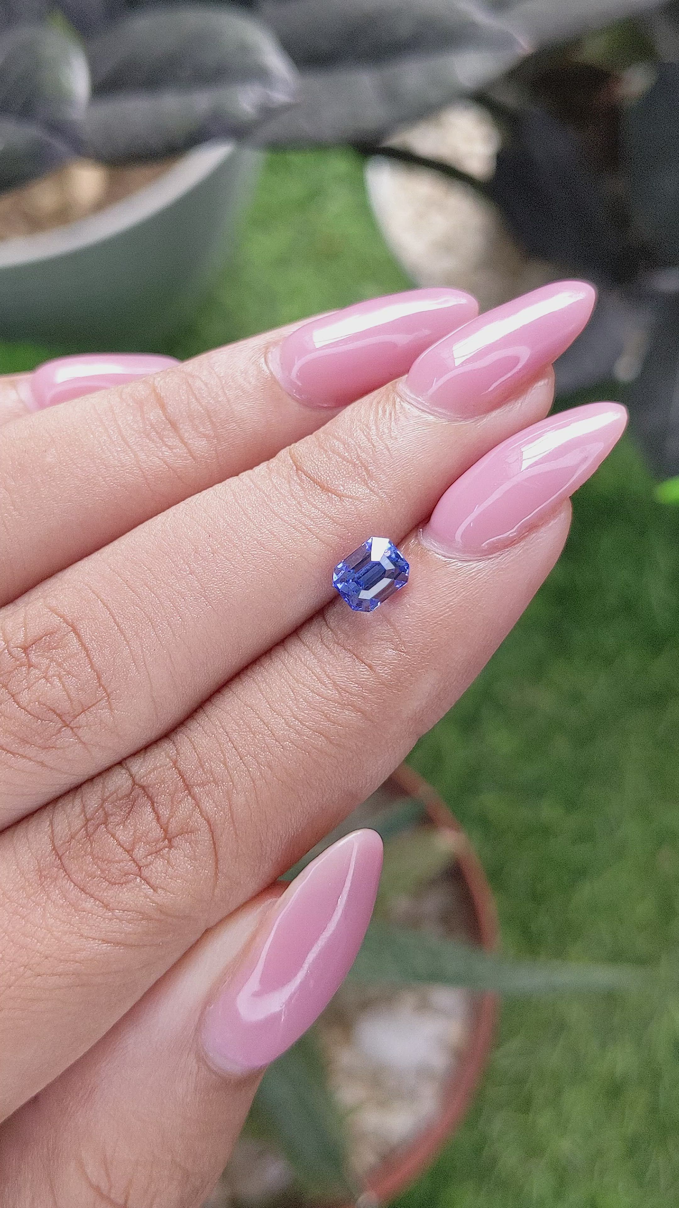 1.10 Ct. Blue Sapphire from Tanzania Size Video