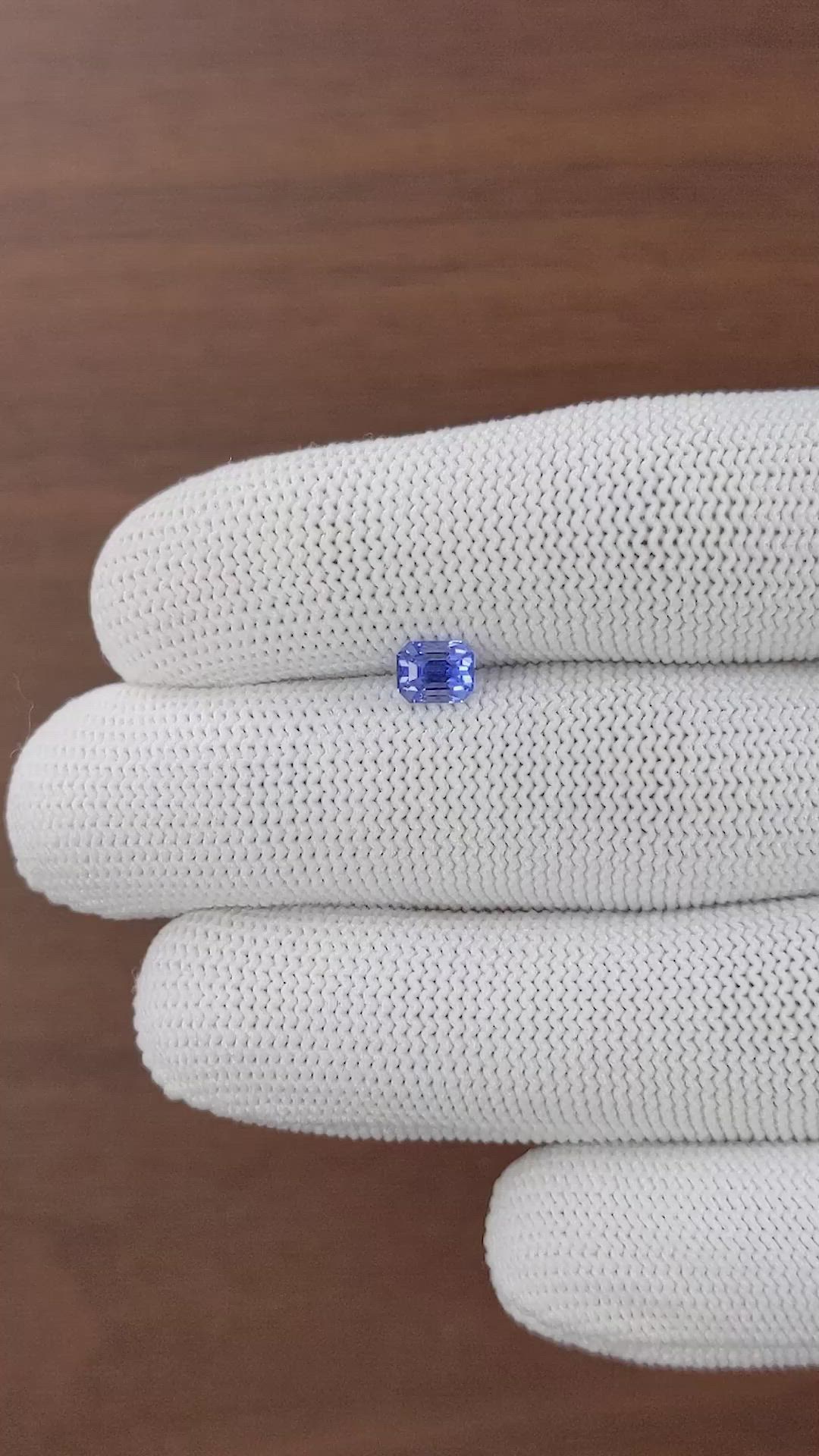 1.10 Ct. Blue Sapphire from Tanzania Size Video