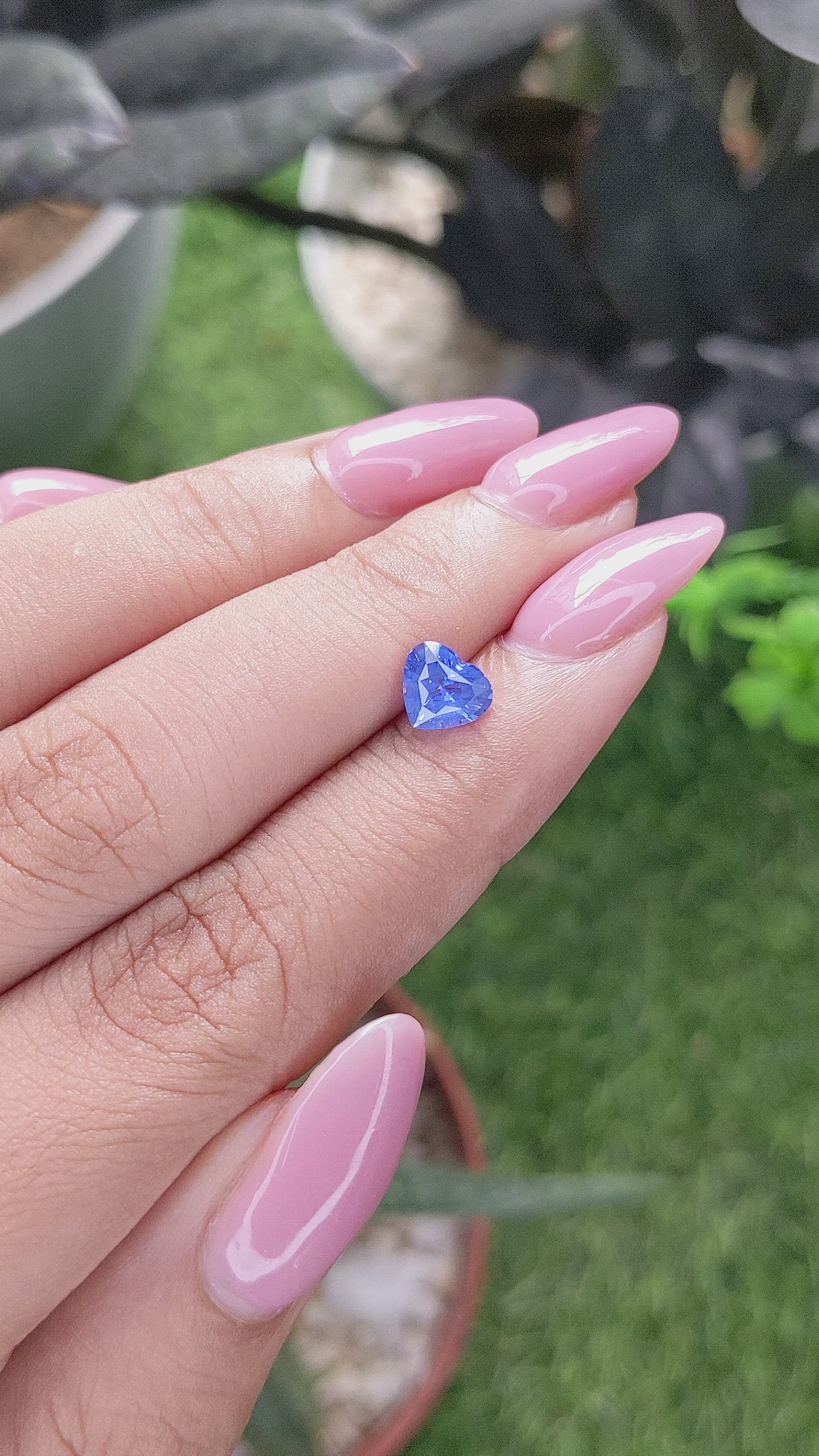 1.13 Ct. Blue Sapphire from Tanzania Size Video