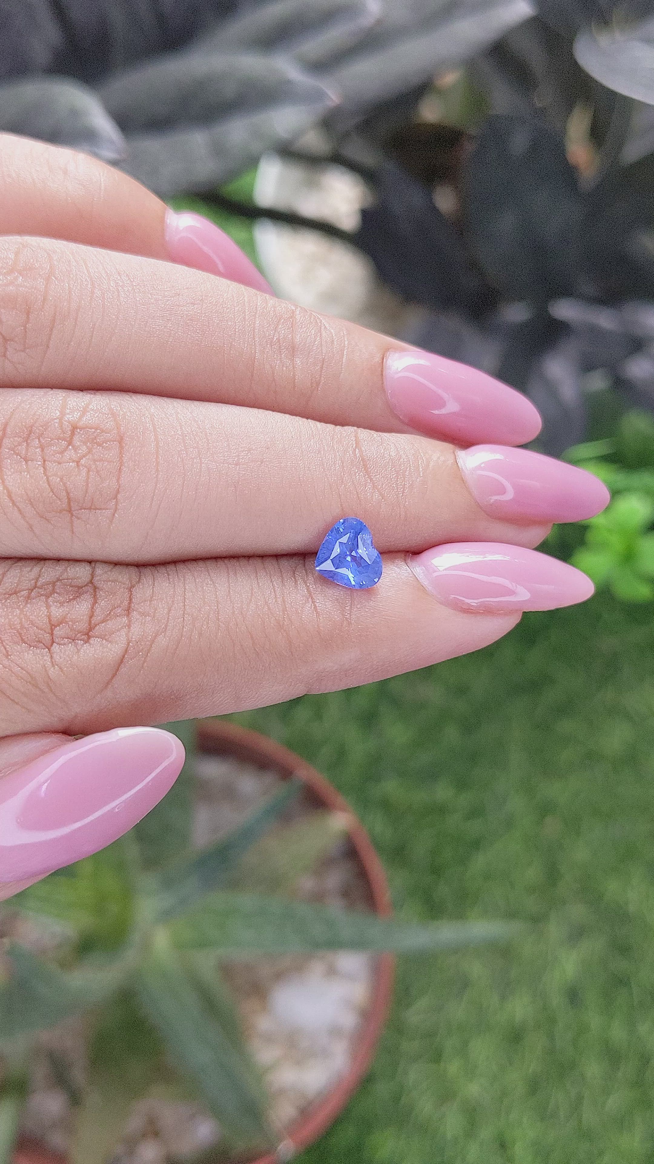 1.13 Ct. Blue Sapphire from Tanzania Size Video