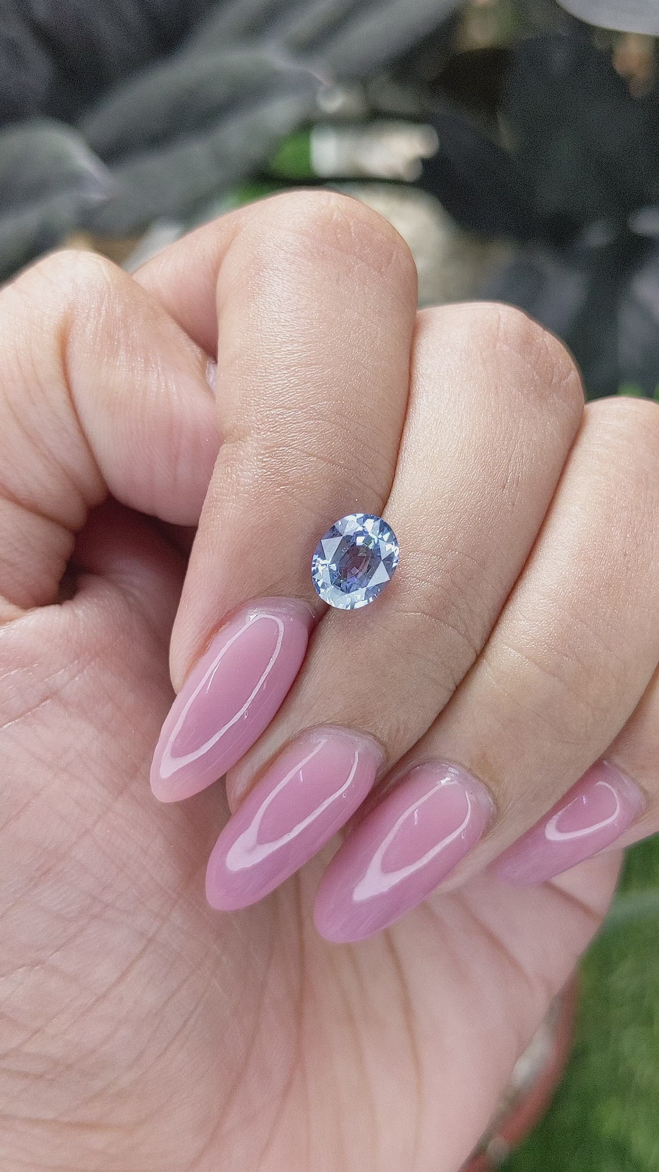 1.64 Ct. Blue Sapphire from Madagascar Size Video