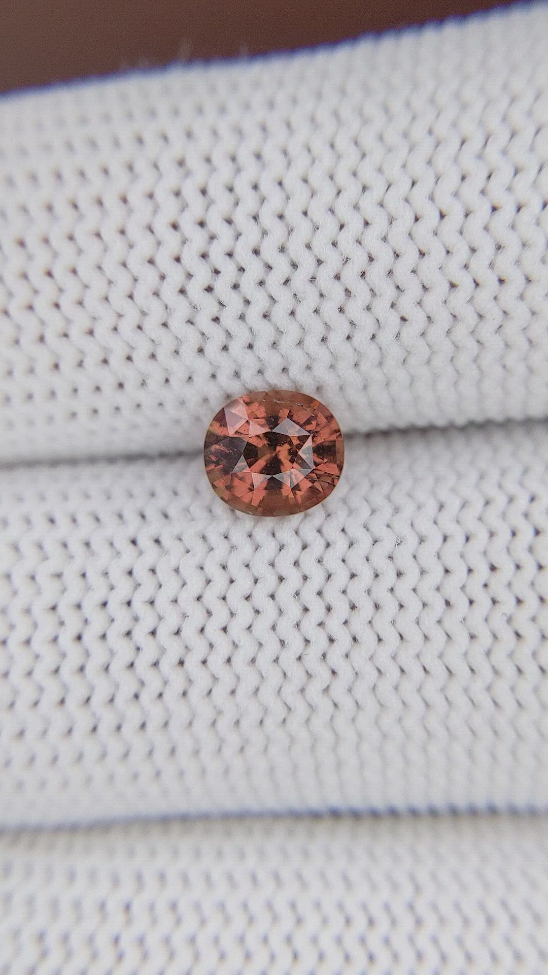 1.16 Ct. Orangish Brown Sapphire from Madagascar Size Video