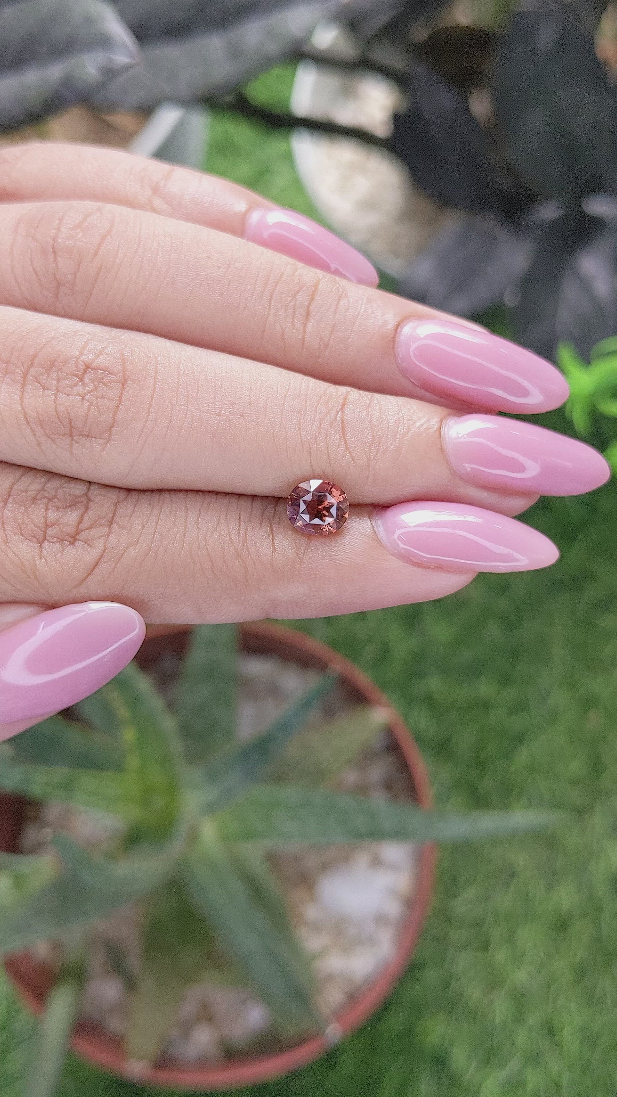1.16 Ct. Orangish Brown Sapphire from Madagascar Size Video