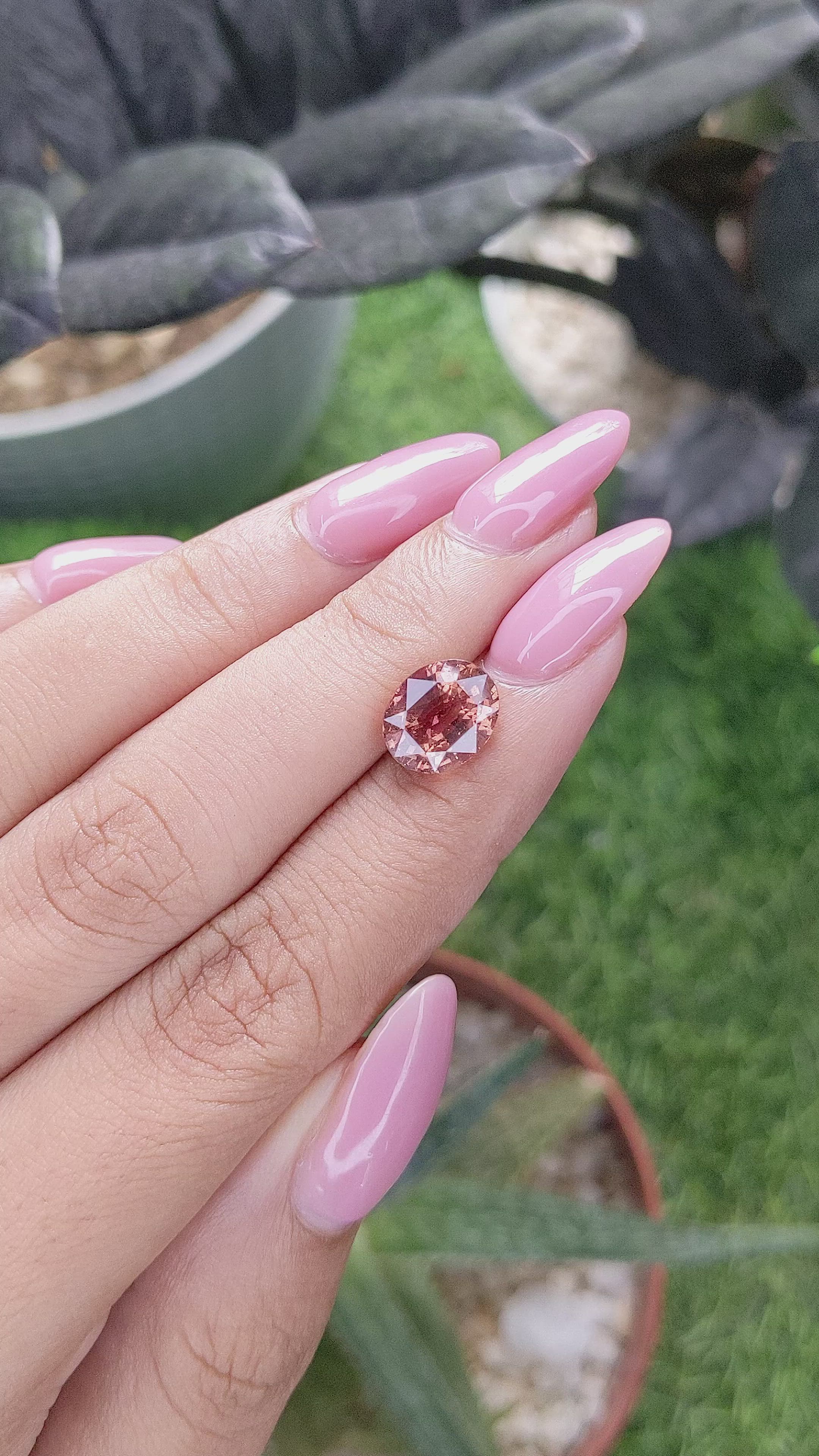 3.52 Ct. Padparadscha Sapphire from Madagascar Size Video
