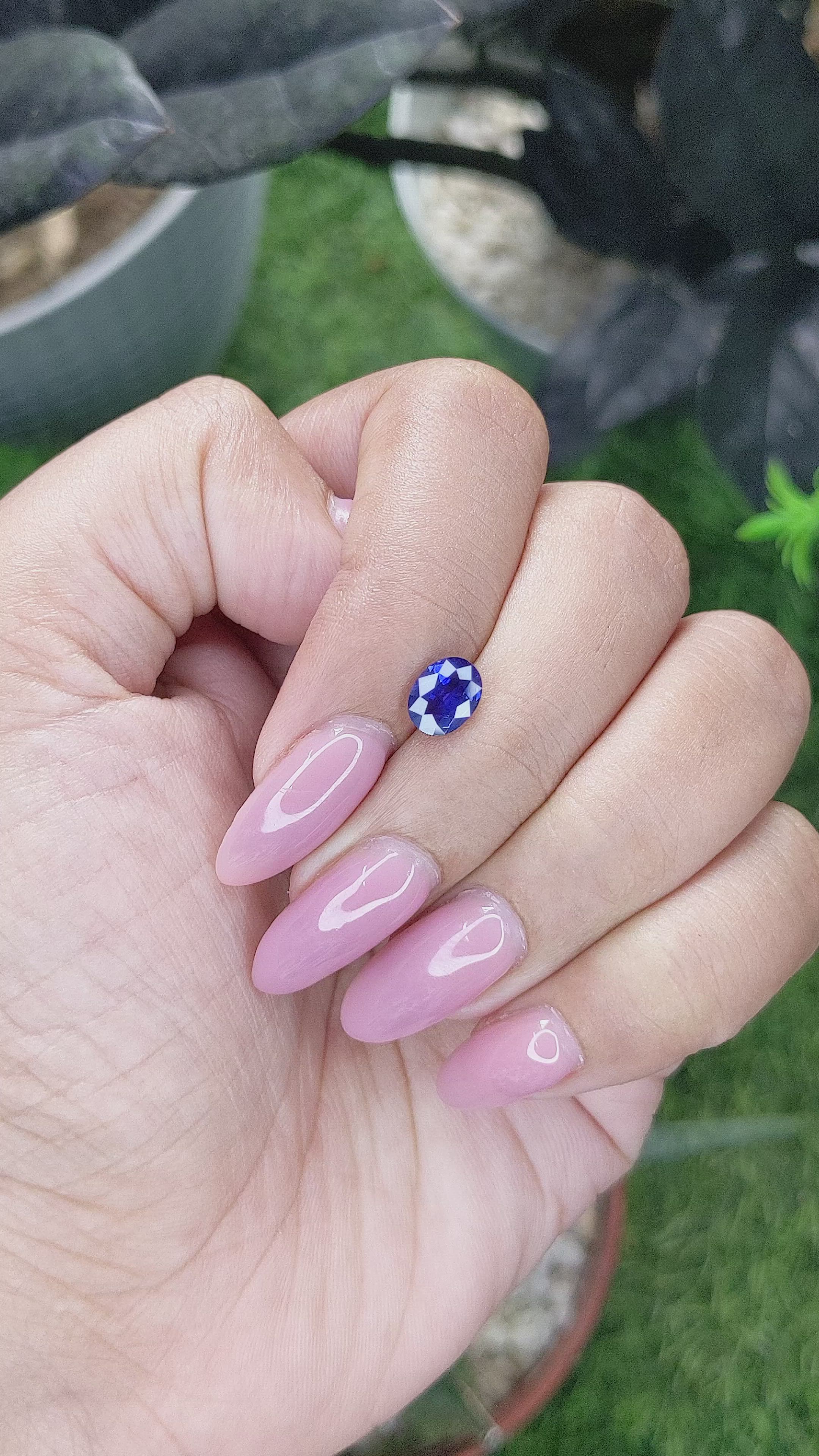 1.03 Ct. Blue Sapphire from Tanzania Size Video