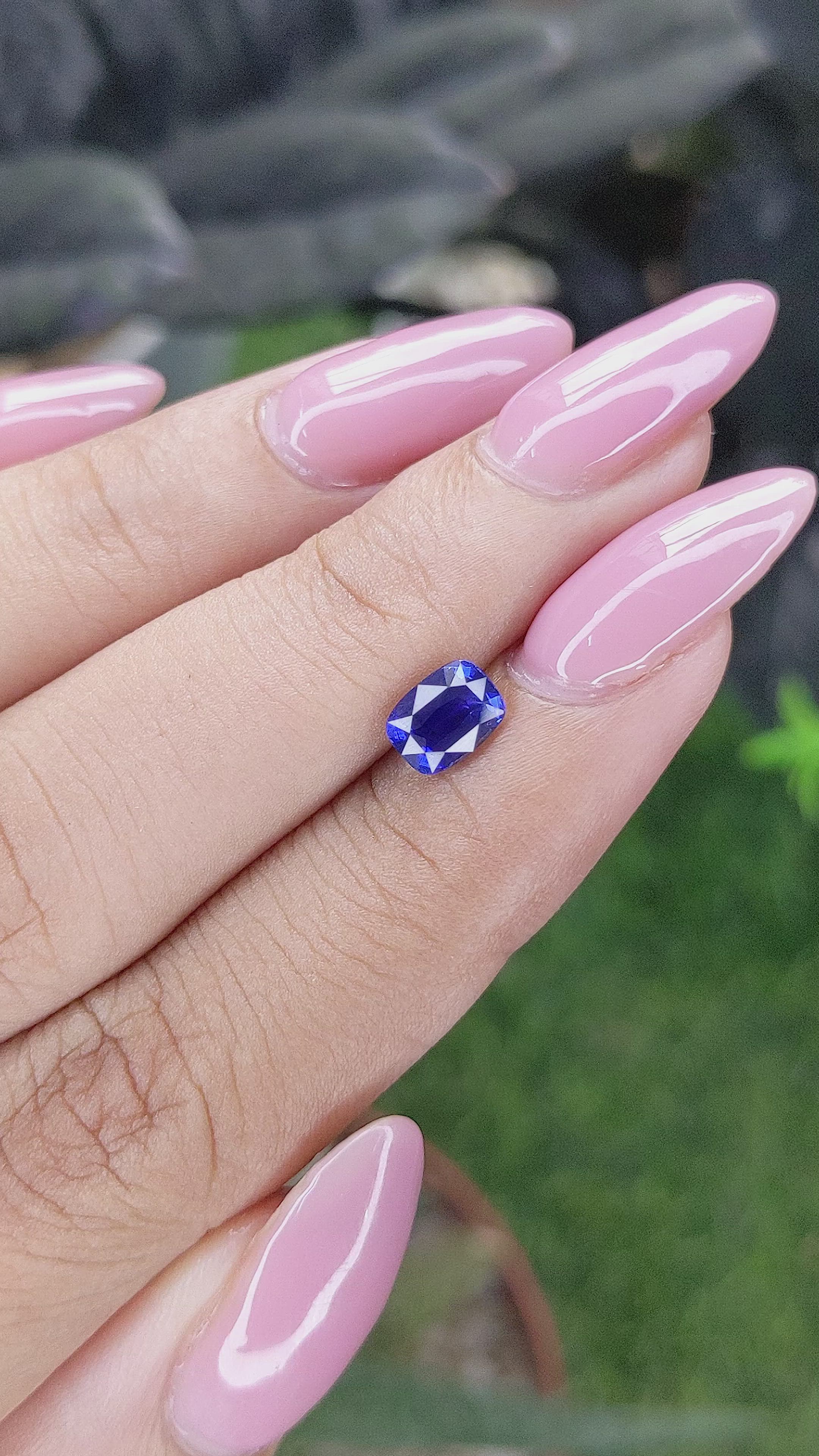 1.04 Ct. Blue Sapphire from Tanzania Size Video