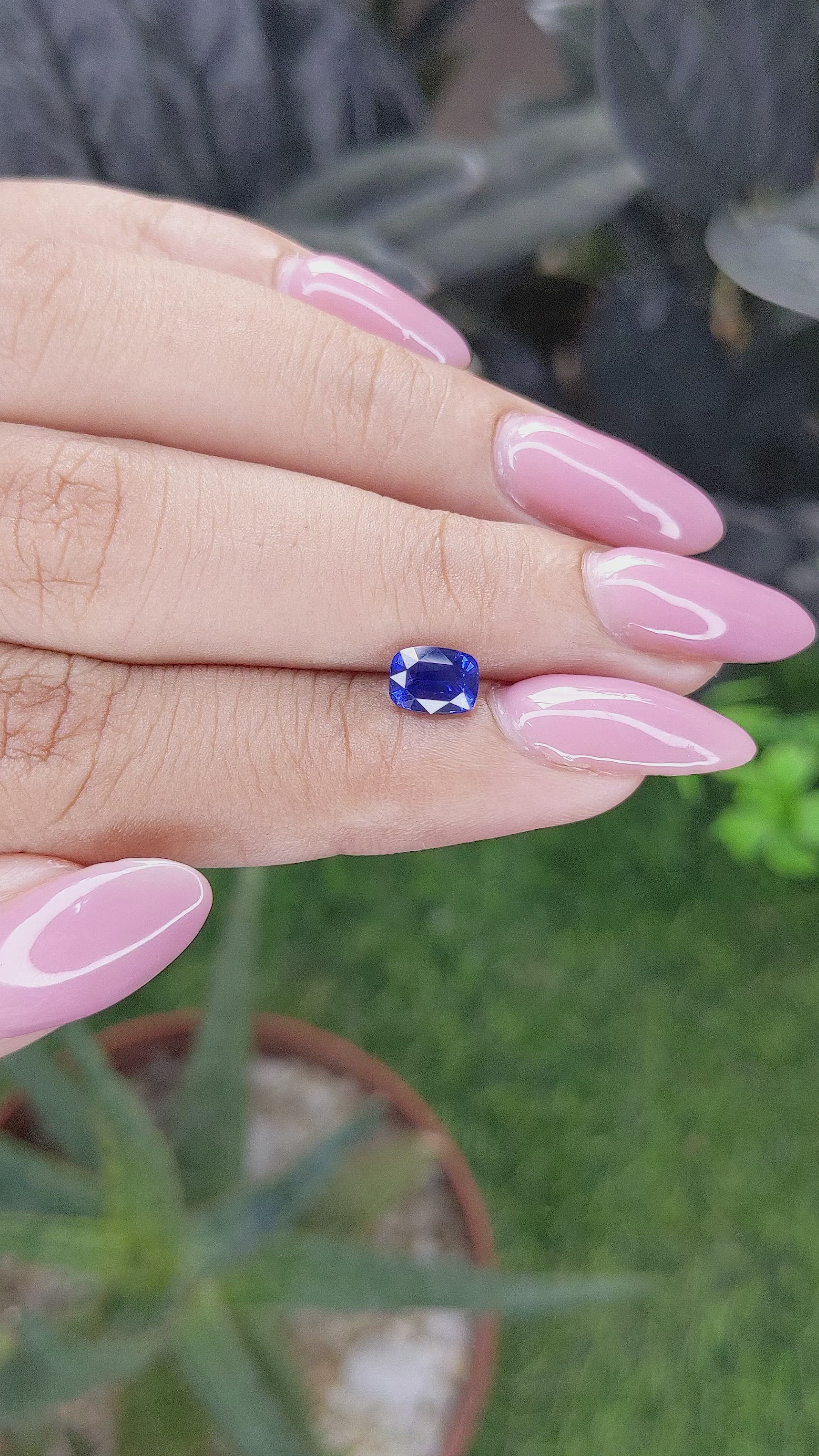 1.04 Ct. Blue Sapphire from Tanzania Size Video