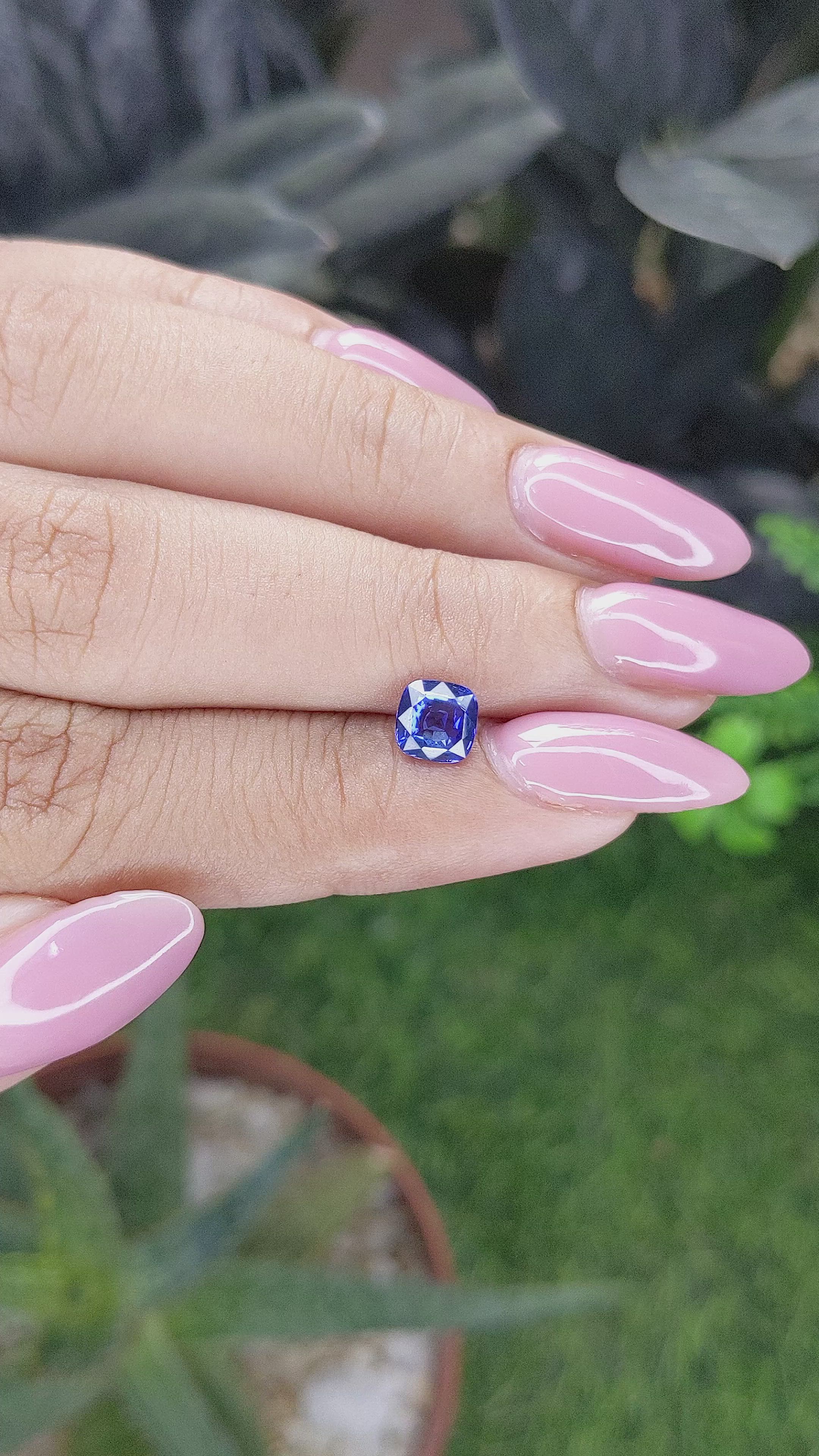 1.02 Ct. Blue Sapphire from Tanzania Size Video