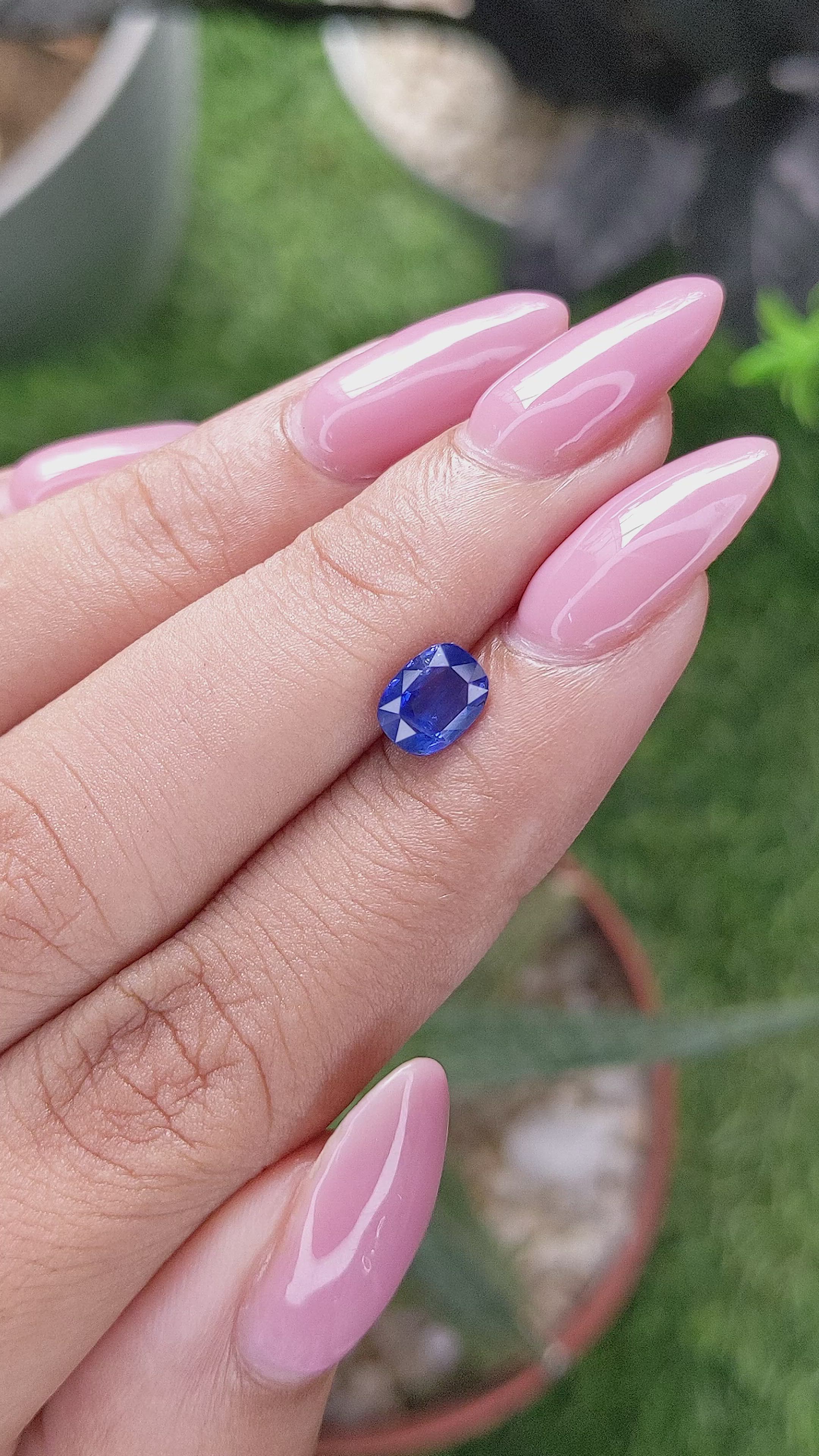 1.02 Ct. Blue Sapphire from Tanzania Size Video