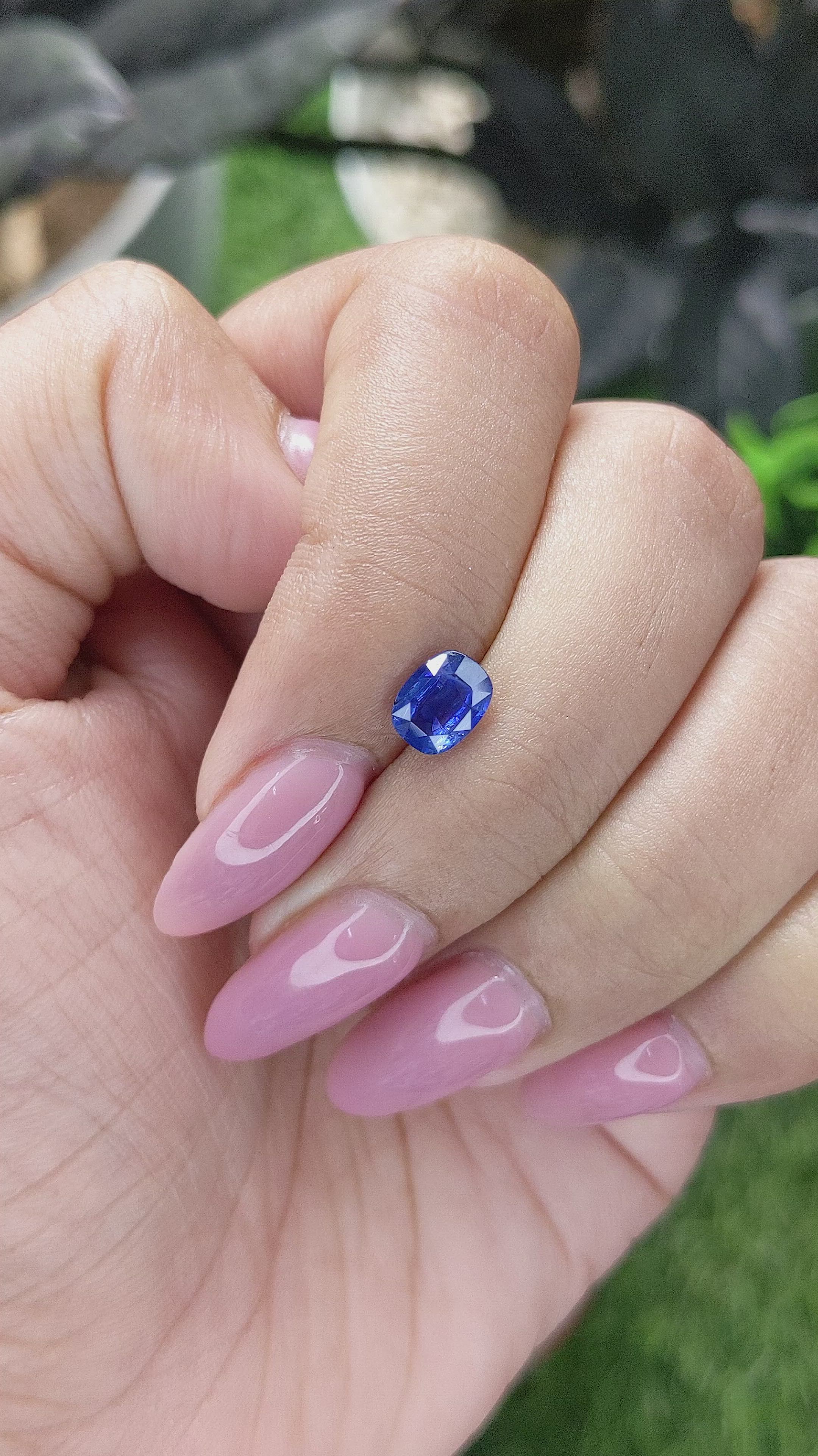 1.02 Ct. Blue Sapphire from Tanzania Size Video