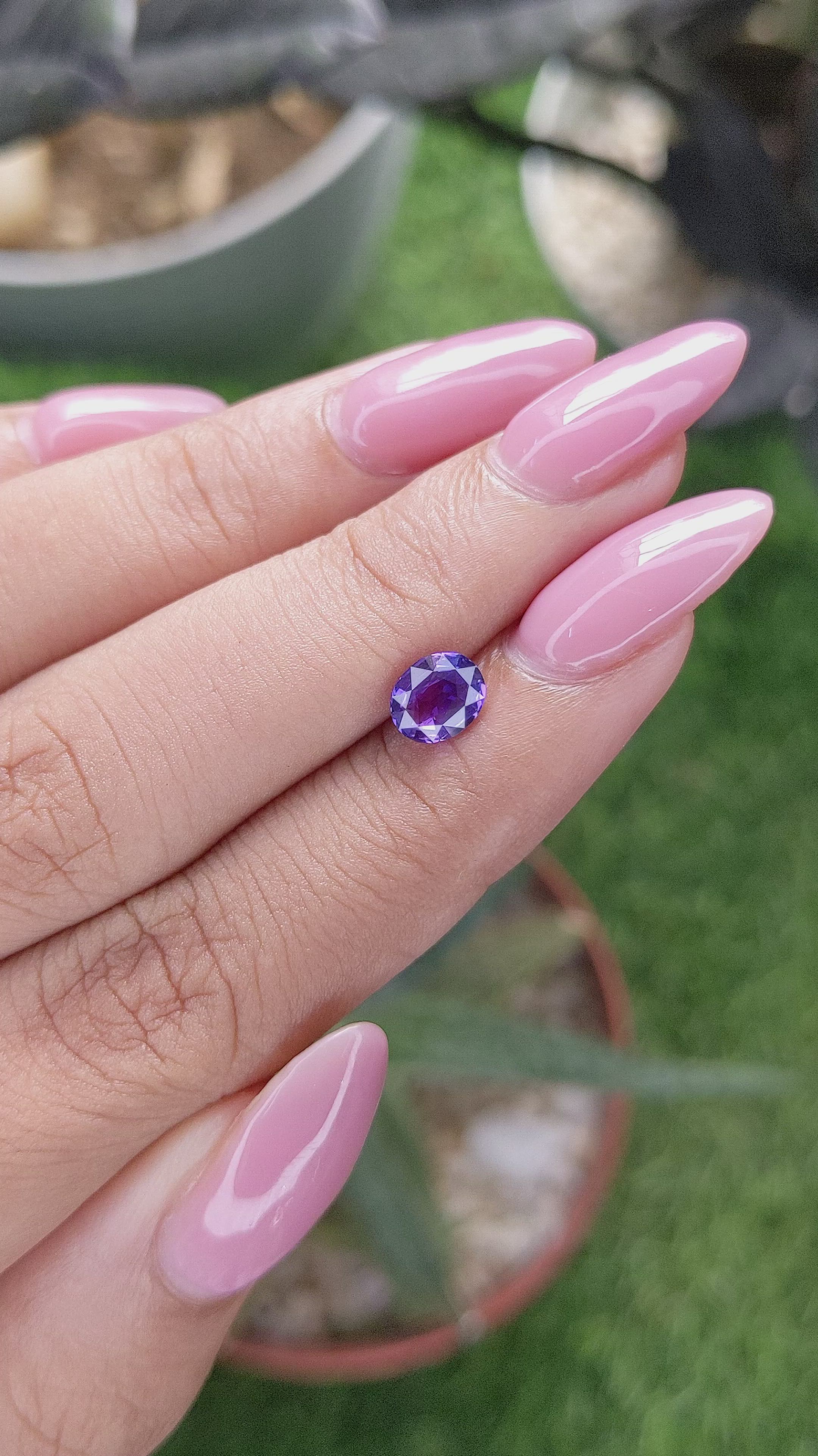 1.03 Ct. Bi Color / Parti Sapphire from Tanzania Size Video