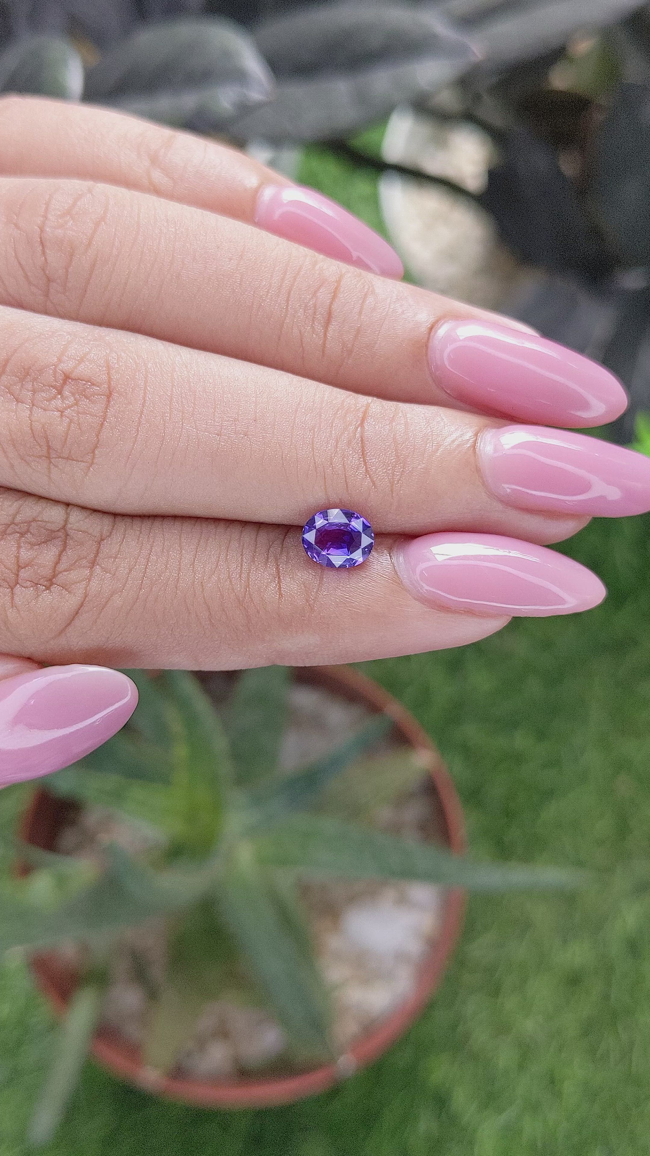 1.03 Ct. Bi Color / Parti Sapphire from Tanzania Size Video