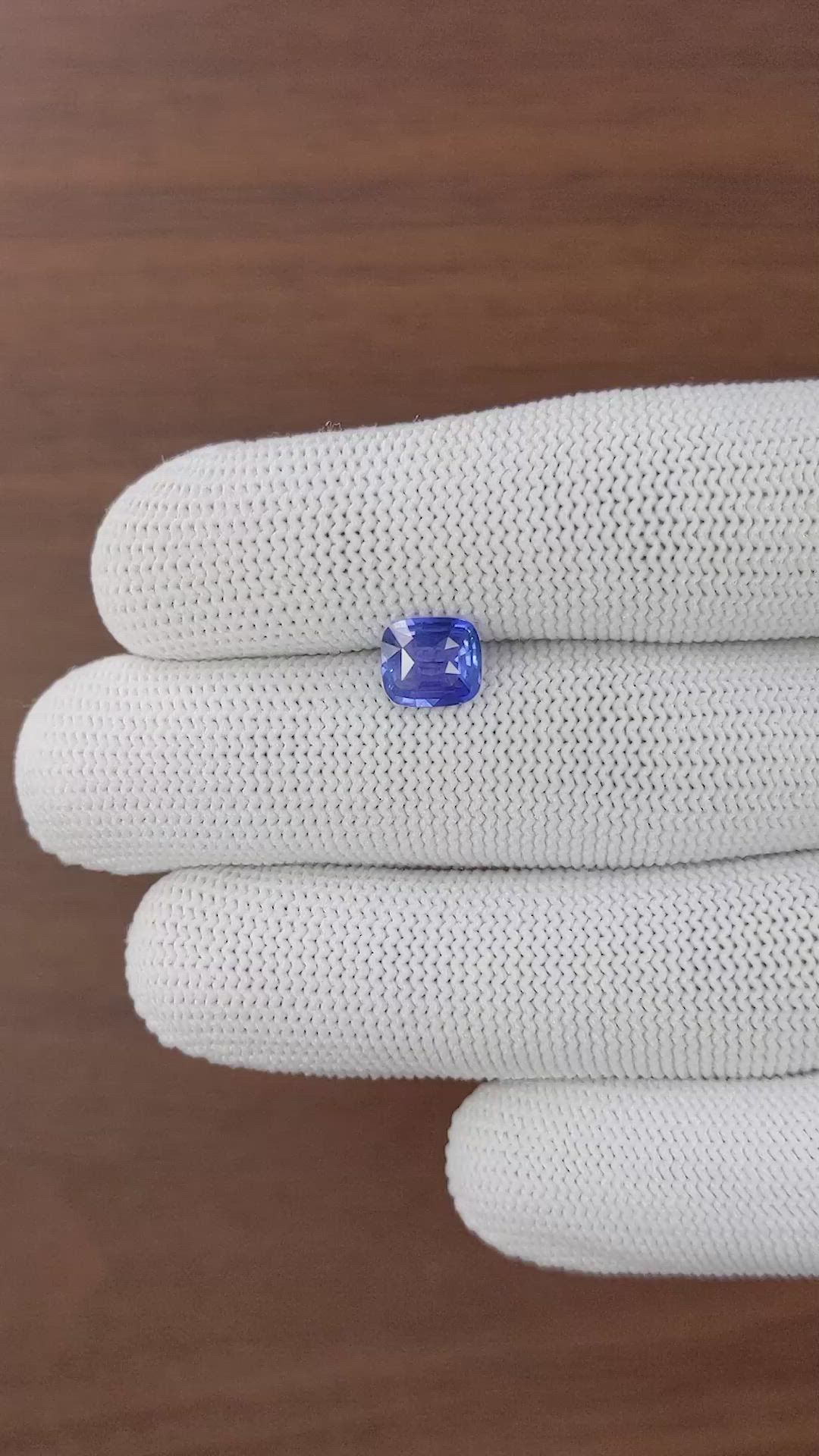 1.64 Ct. Blue Sapphire from Tanzania Size Video