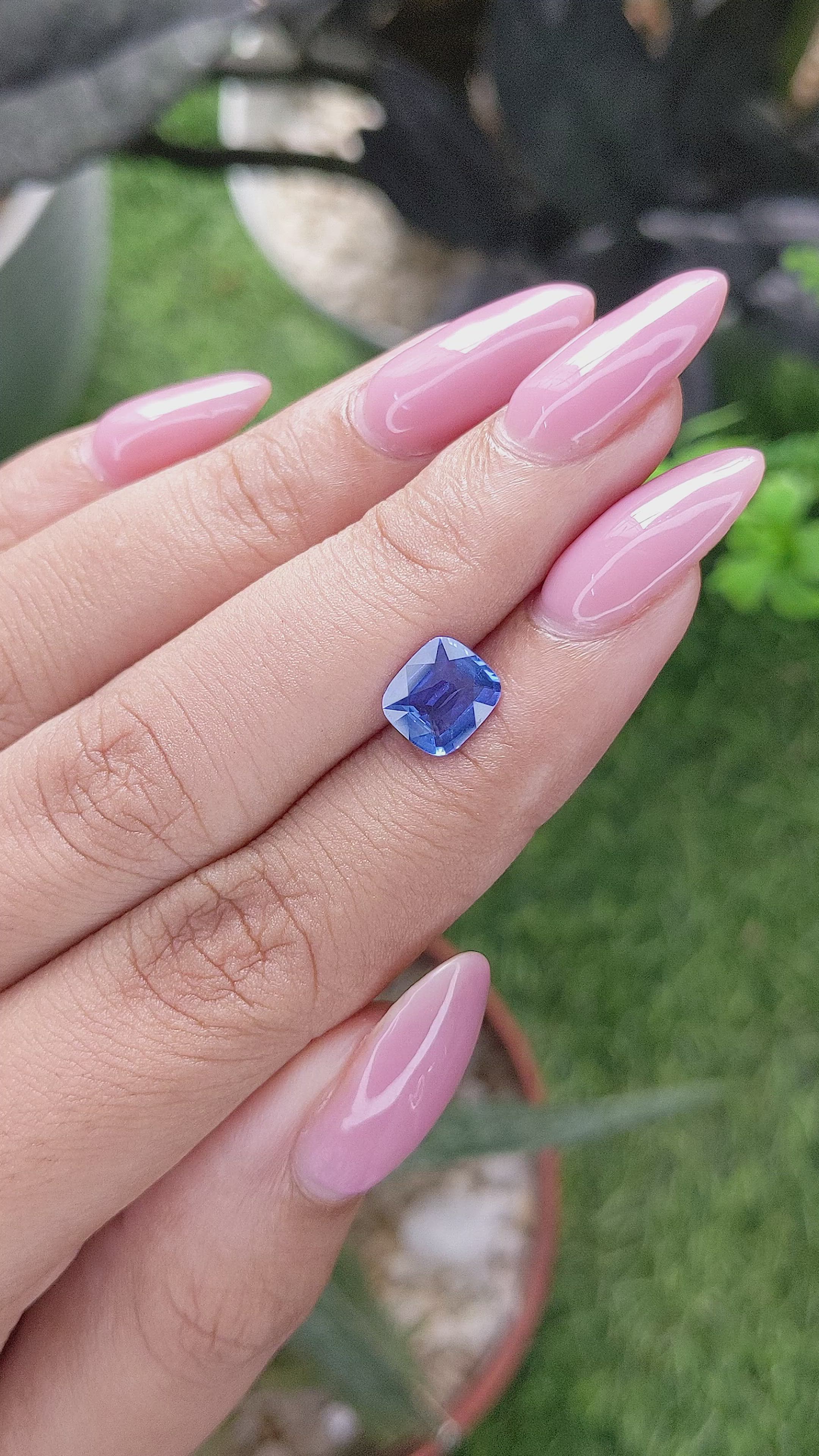 1.64 Ct. Blue Sapphire from Tanzania Size Video