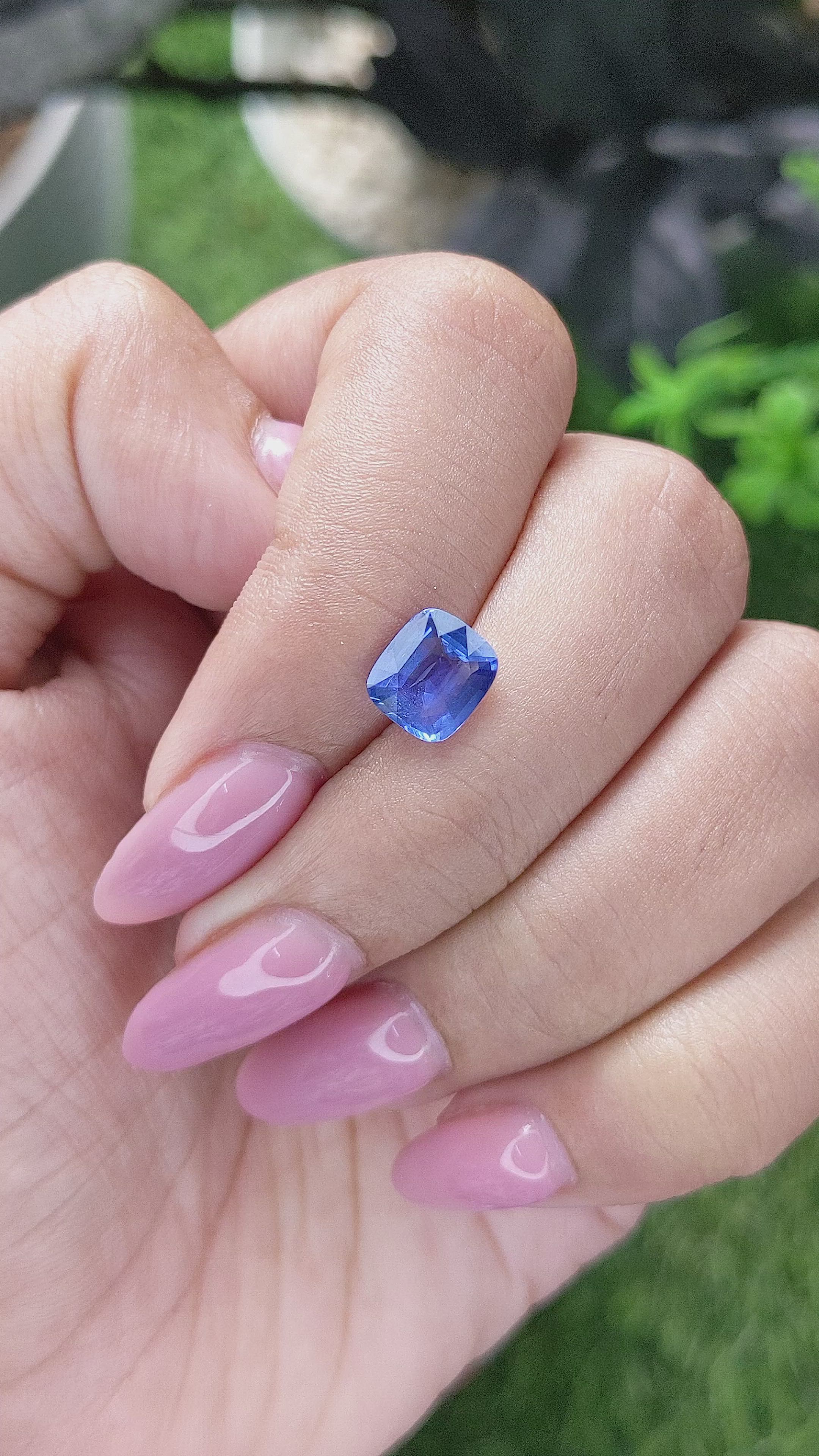 1.64 Ct. Blue Sapphire from Tanzania Size Video