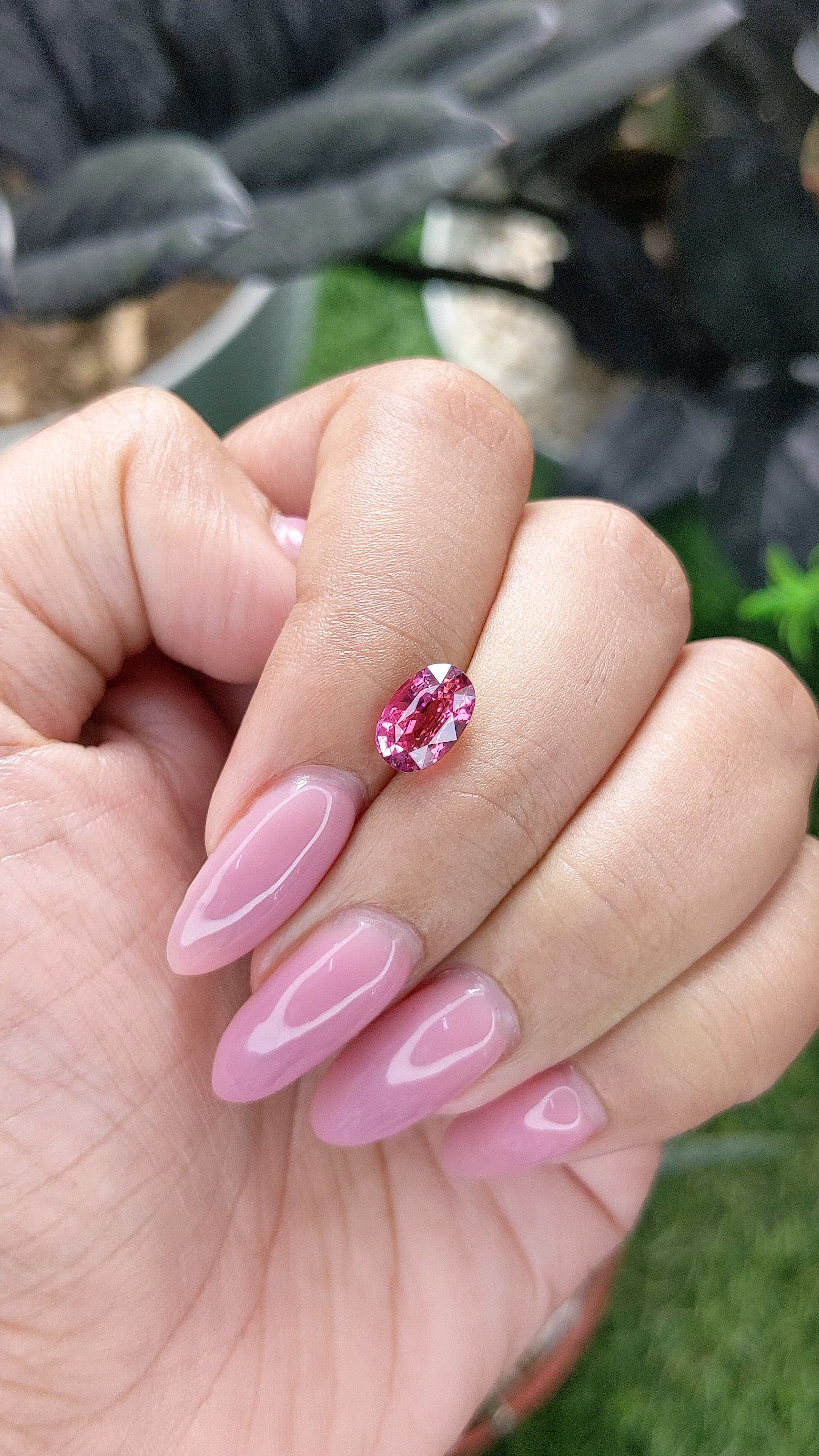 2.06 Ct. Padparadscha Sapphire from Madagascar Size Video