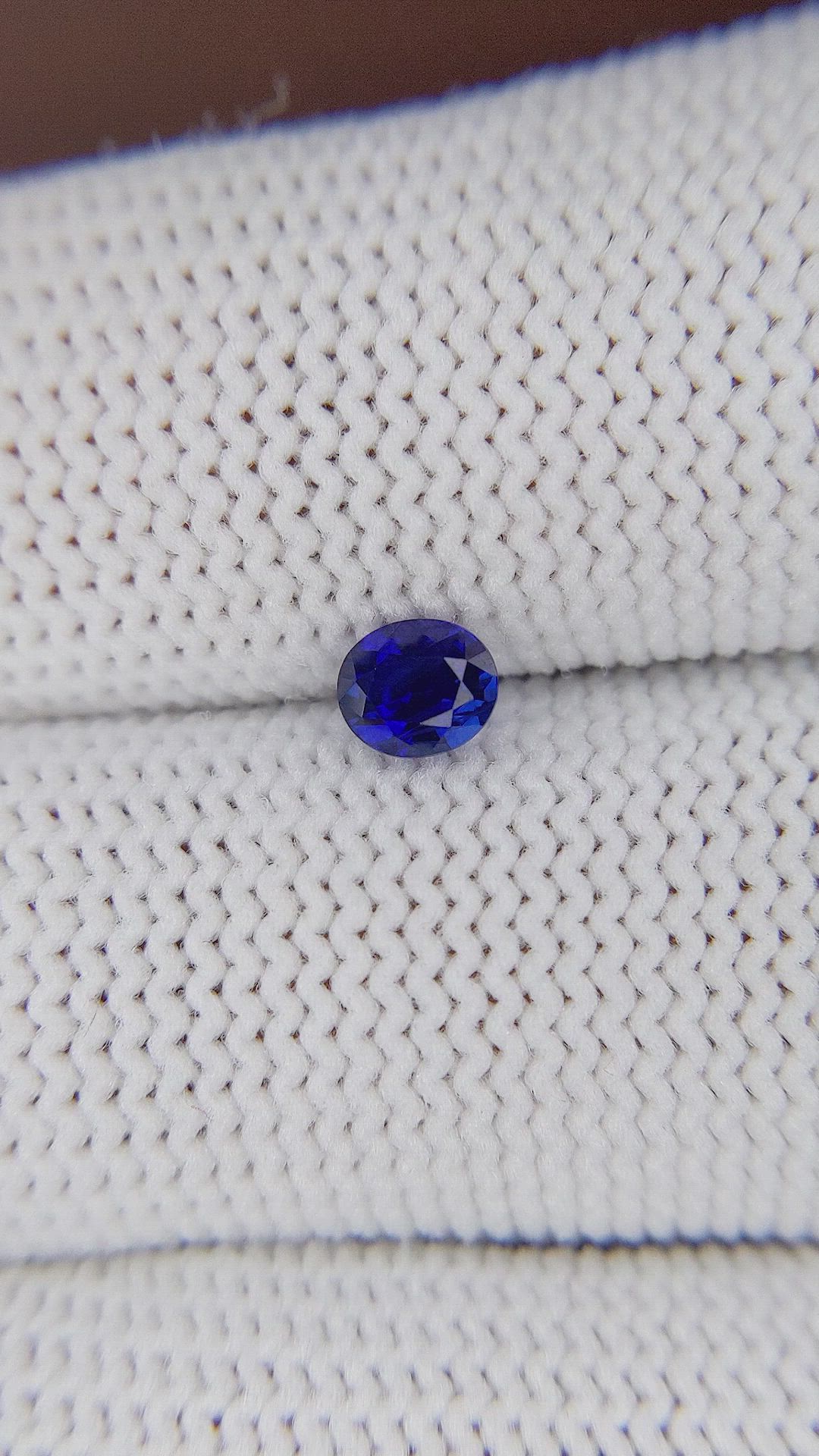 0.54 Ct. Blue Sapphire from Tanzania Size Video
