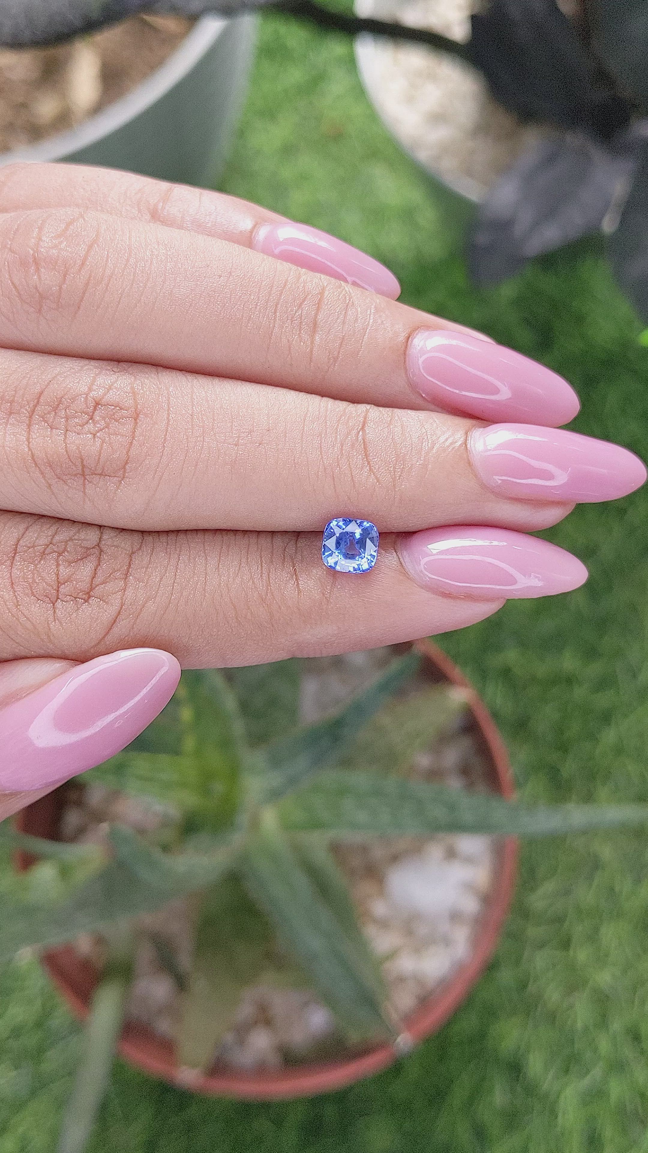 1.06 Ct. Blue Sapphire from Madagascar Size Video