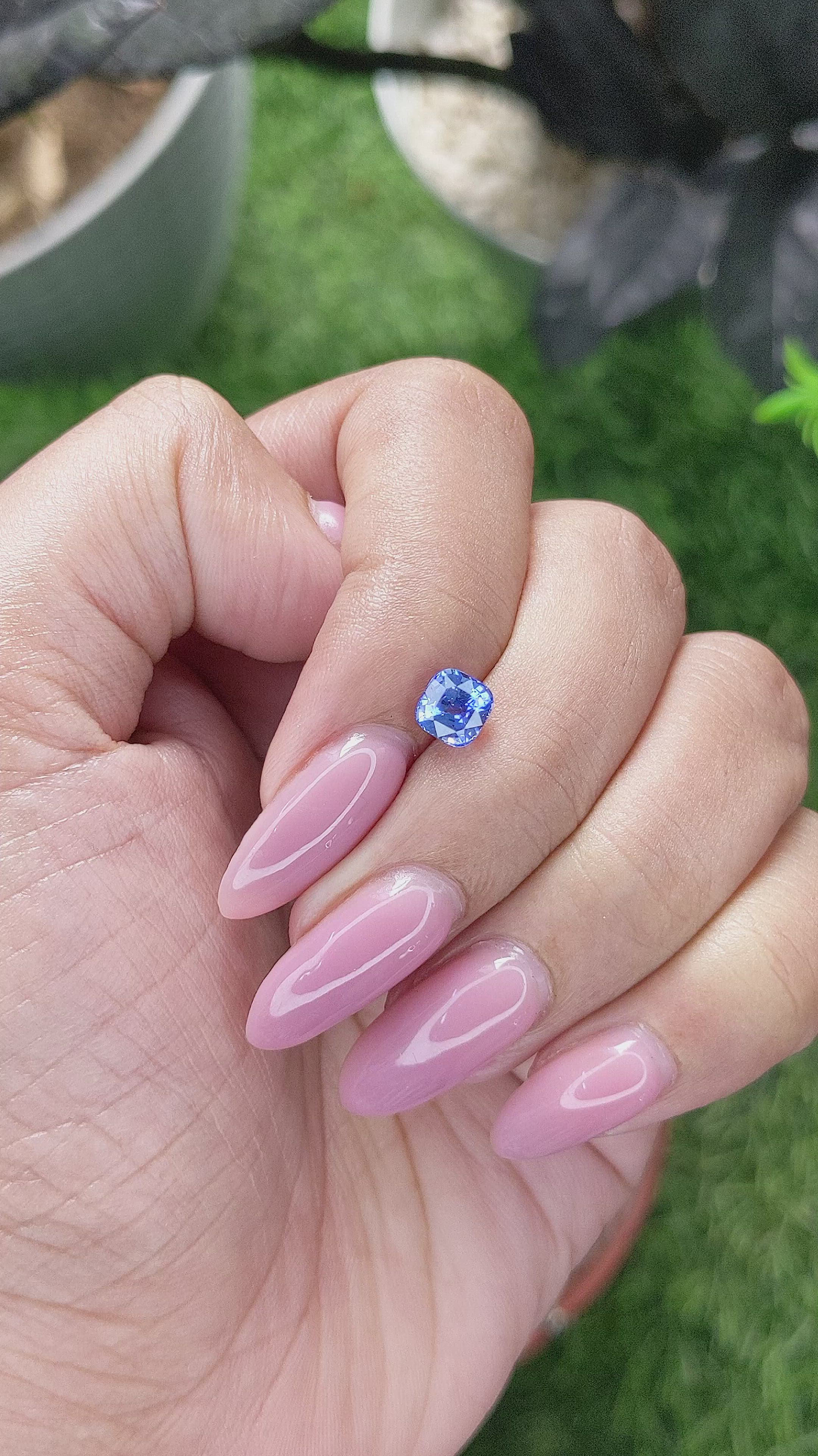 1.06 Ct. Blue Sapphire from Madagascar Size Video