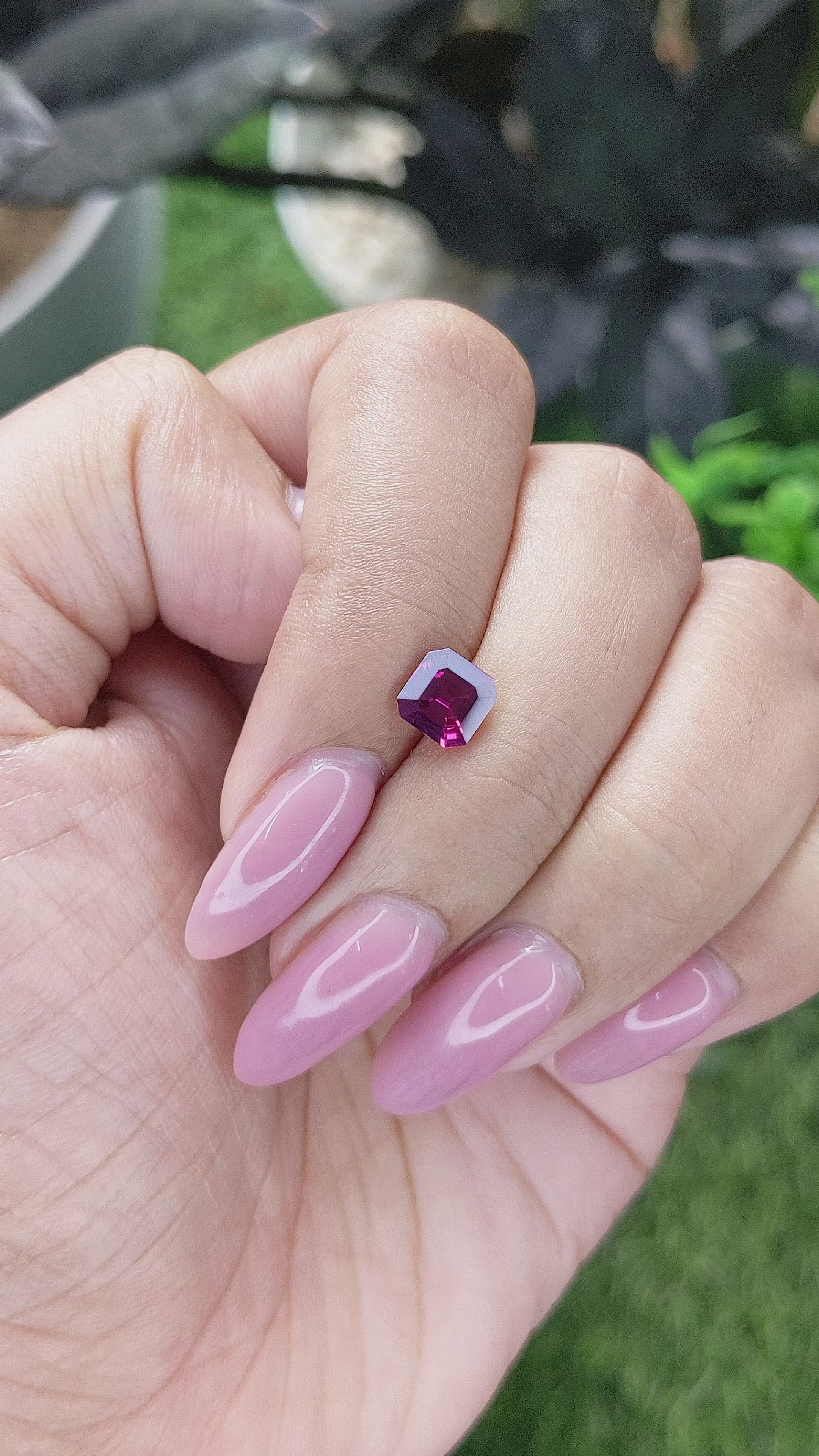 1.10 Ct. Purplish Pink Sapphire from Madagascar Size Video